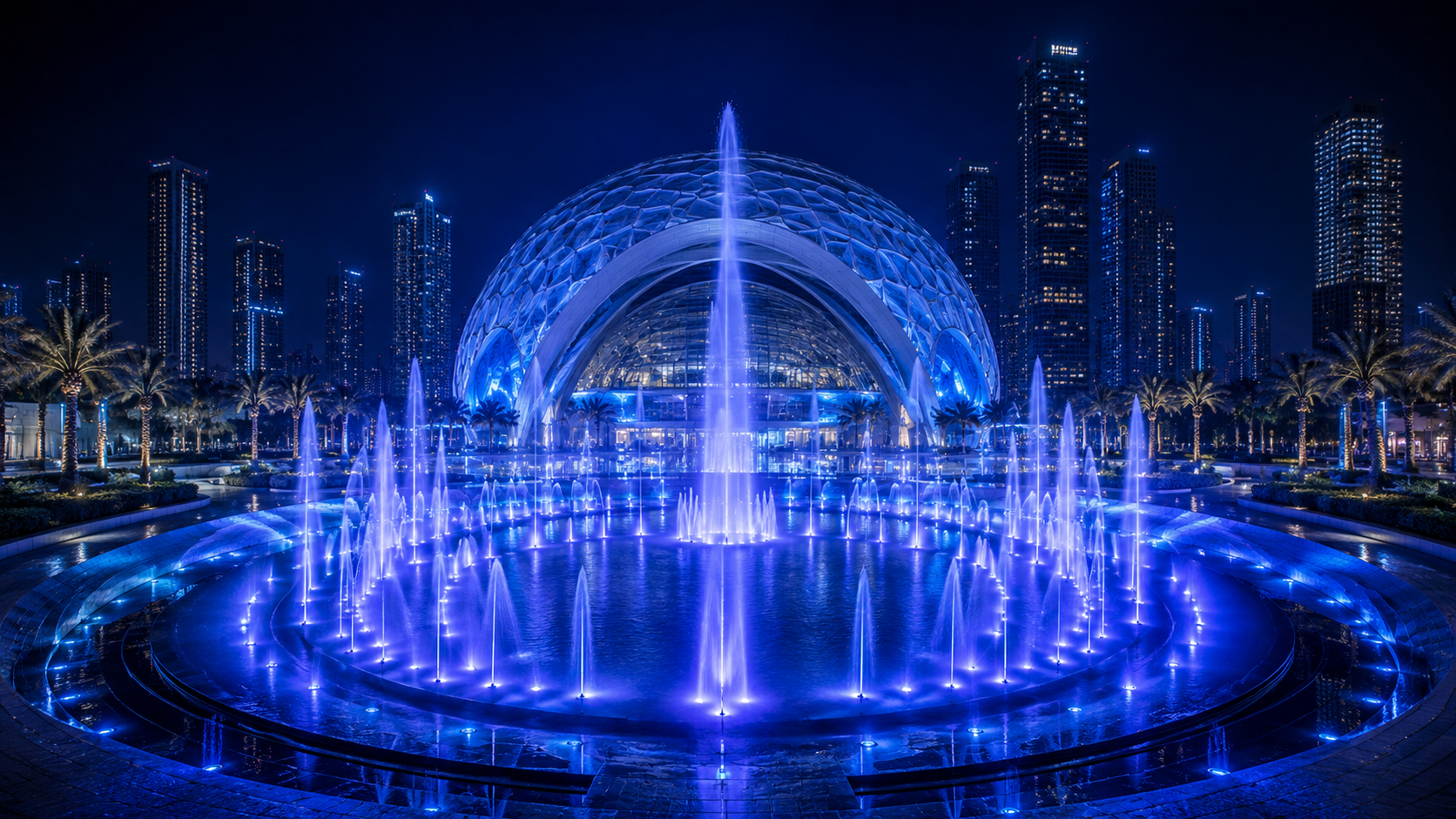 Futuristic pavilion