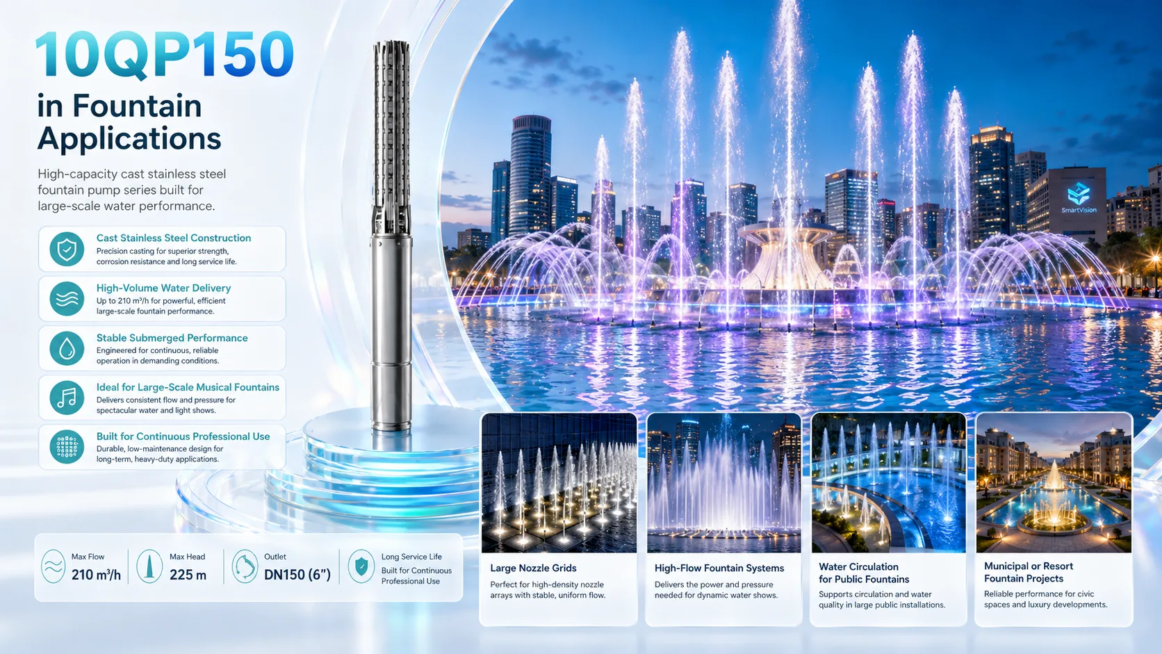 10QP150 Gallery URLs SmartVision water show equipment