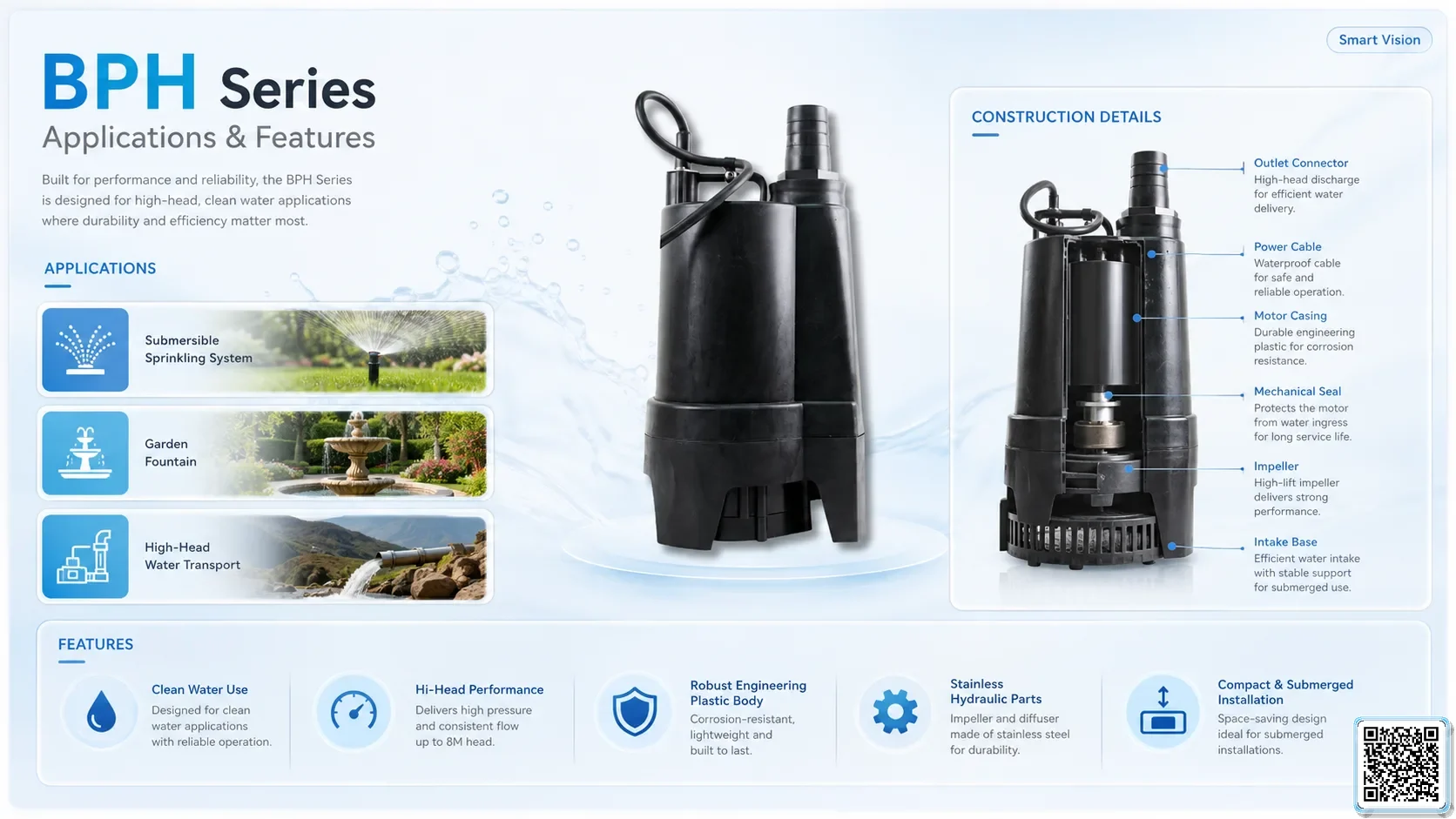 BPH BPH Series Hi-head Clean Water Pump Bơm Đài Loan - App Pumps