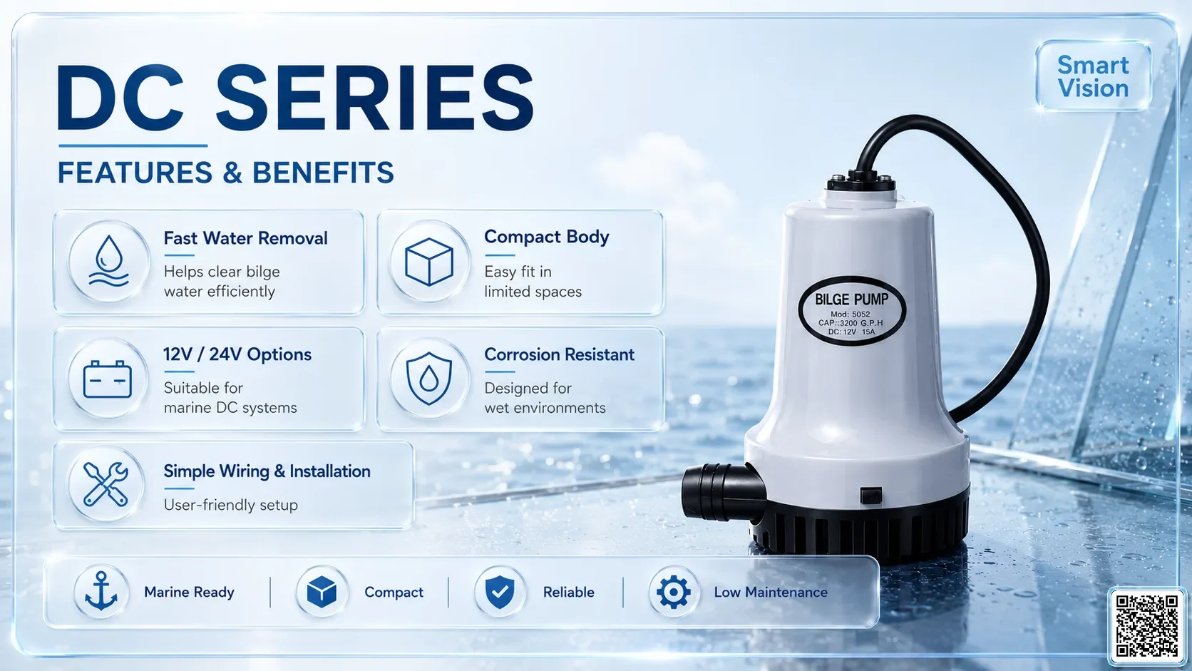 DC DC Series Bilge Pumps Bơm Đài Loan - App Pumps