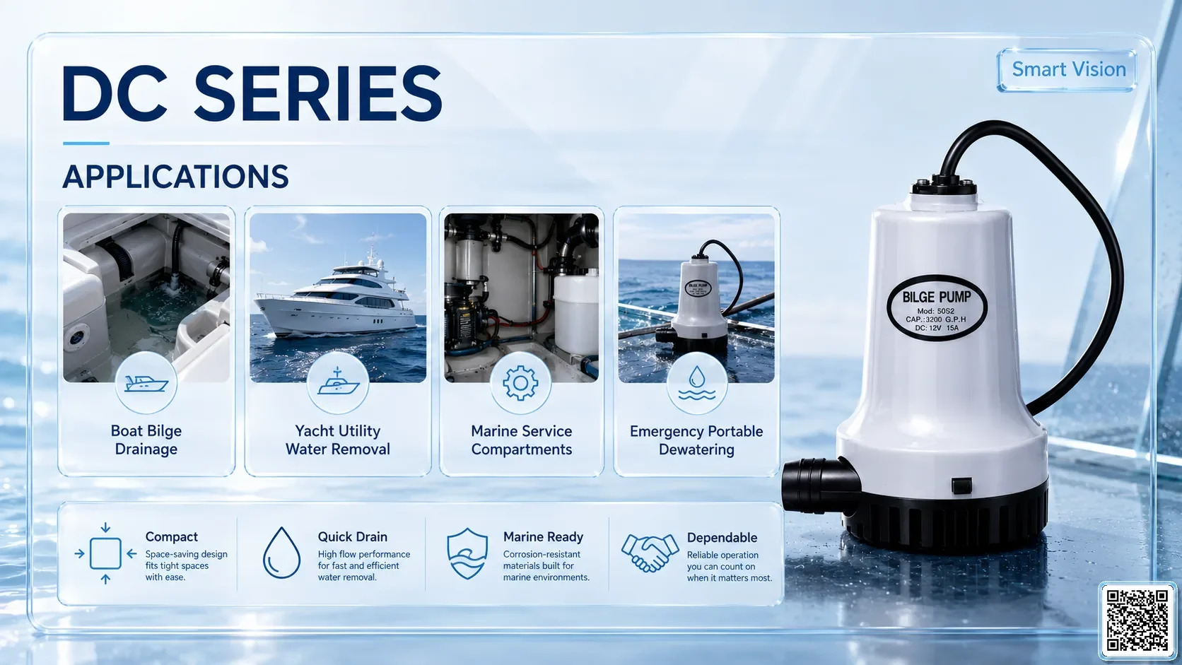 DC DC Series Bilge Pumps Bơm Đài Loan - App Pumps