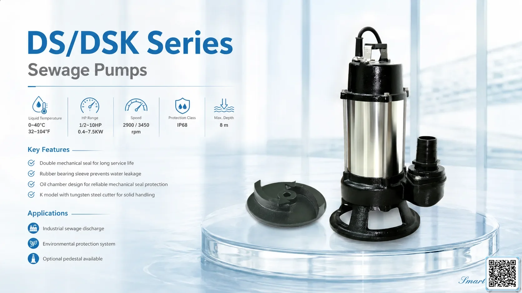 DS/DSK DS/DSK Series Sewage Pumps Bơm Đài Loan - App Pumps