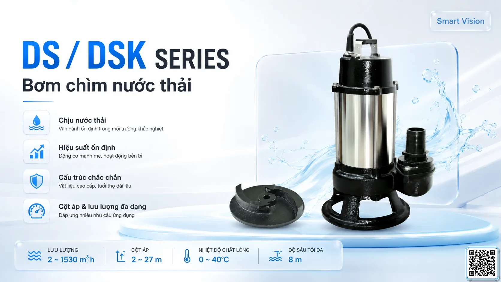 DS/DSK DS/DSK Series Sewage Pumps Taiwan Pumps, Bơm Đài Loan nhập khẩu