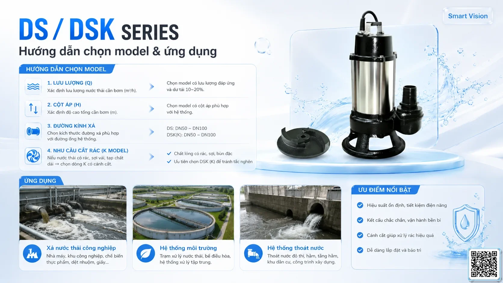 DS/DSK DS/DSK Series Sewage Pumps Taiwan Pumps, Bơm Đài Loan nhập khẩu