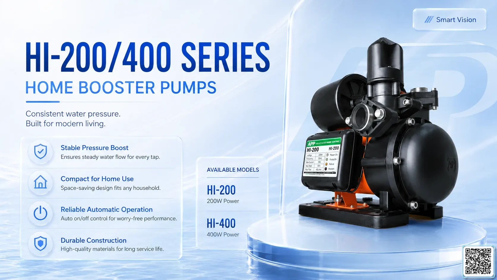 HI-200/400 HI-200/400 Series Home Booster Pumps Catalogue Taiwan Pumps, Bơm Đài Loan nhập khẩu
