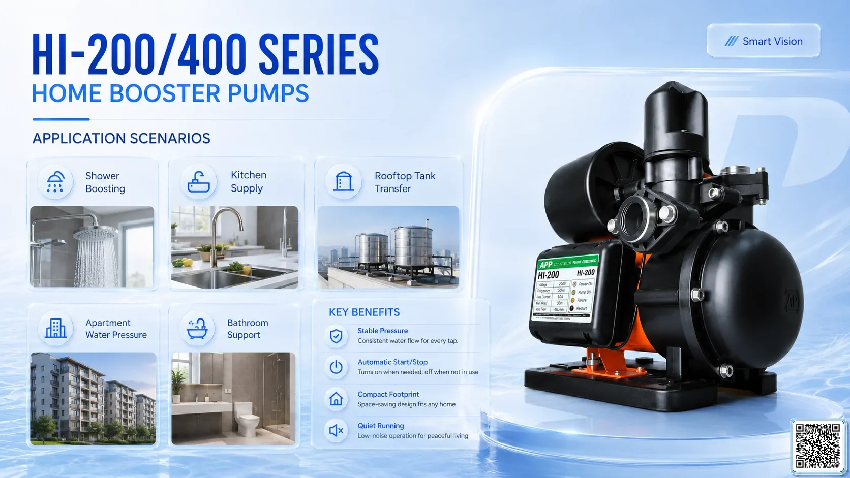 HI-200/400 HI-200/400 Series Home Booster Pumps Catalogue Taiwan Pumps, Bơm Đài Loan nhập khẩu