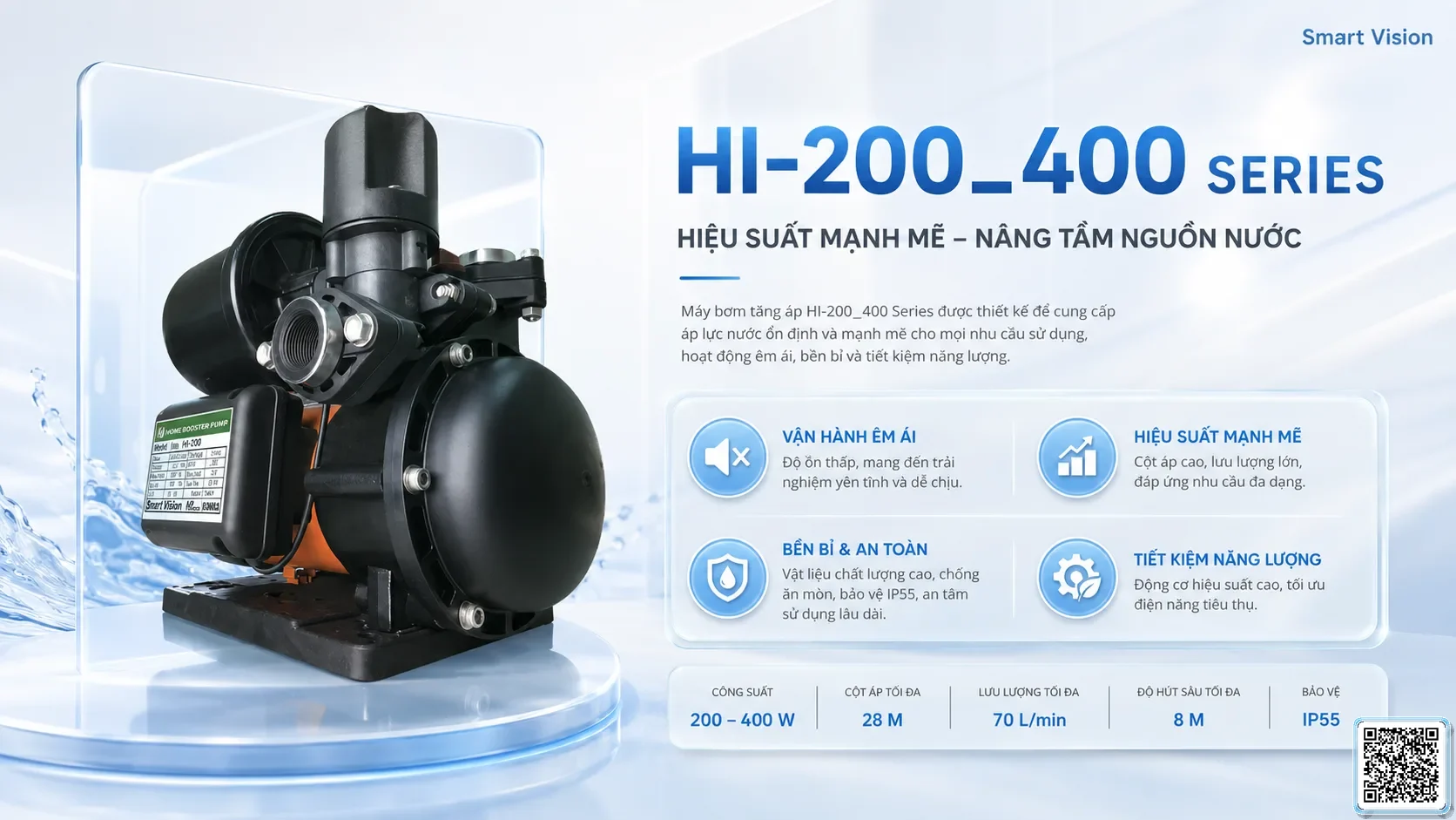 HI-200/400 HI-200/400 Series Home Booster Pumps Taiwan Pumps, Bơm Đài Loan nhập khẩu
