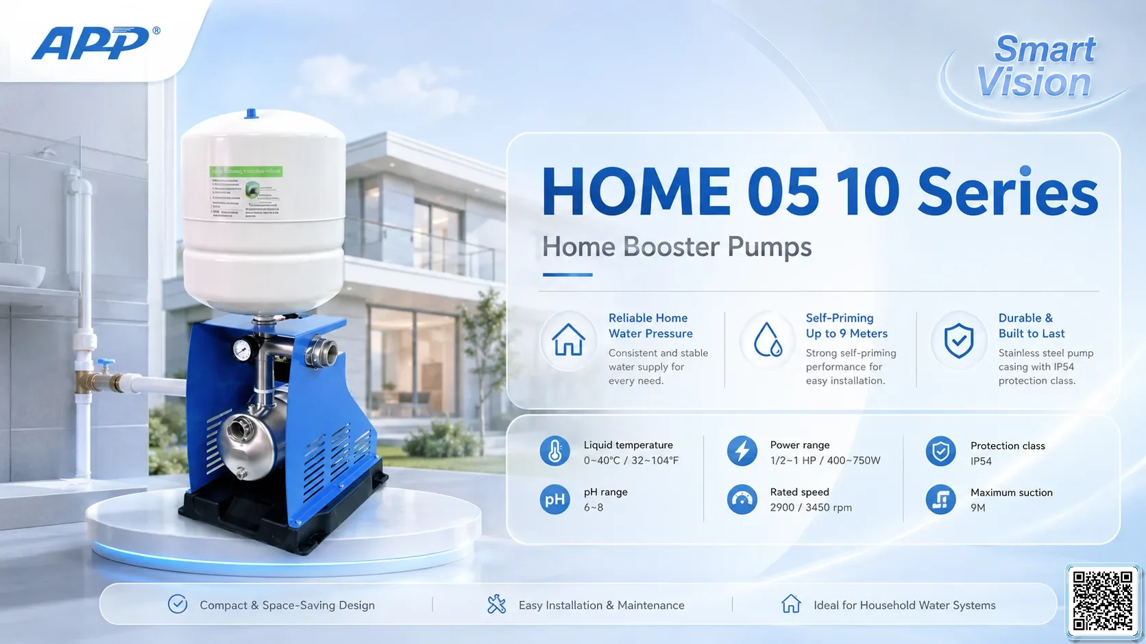 HOME HOME 05/10 Series Home Booster Pumps Catalogue Taiwan Pumps, Bơm Đài Loan nhập khẩu
