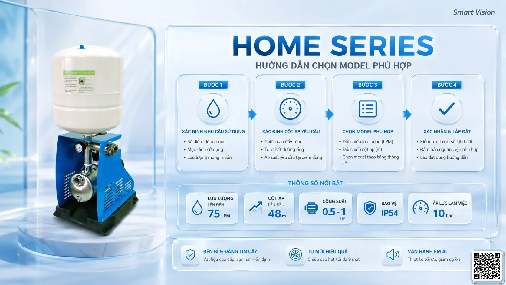 HOME HOME 05/10 Series Home Booster Pumps Catalogue Taiwan Pumps, Bơm Đài Loan nhập khẩu