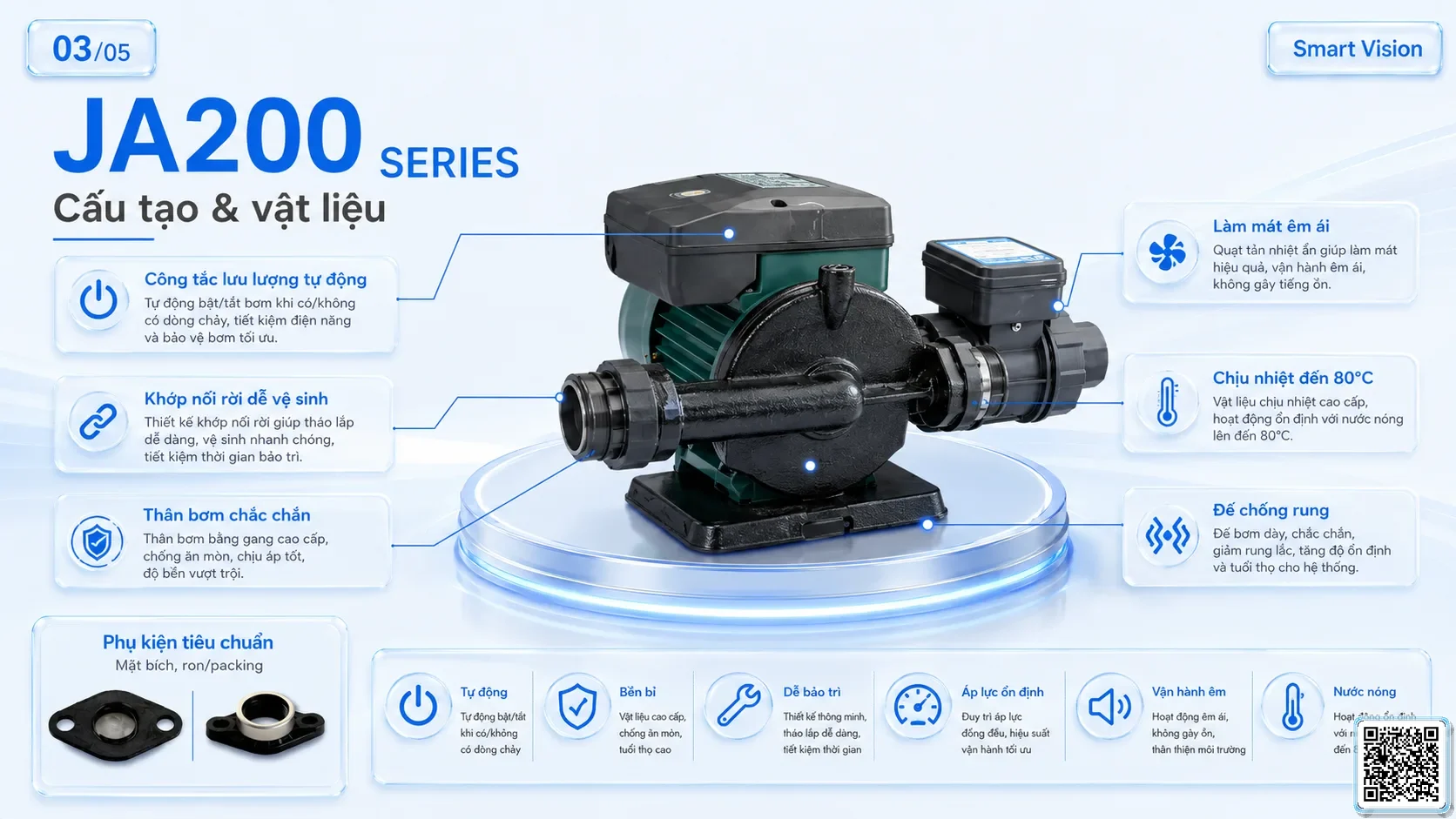 JA200 JA200 Series Home Booster Pumps Catalogue Taiwan Pumps, Bơm Đài Loan nhập khẩu
