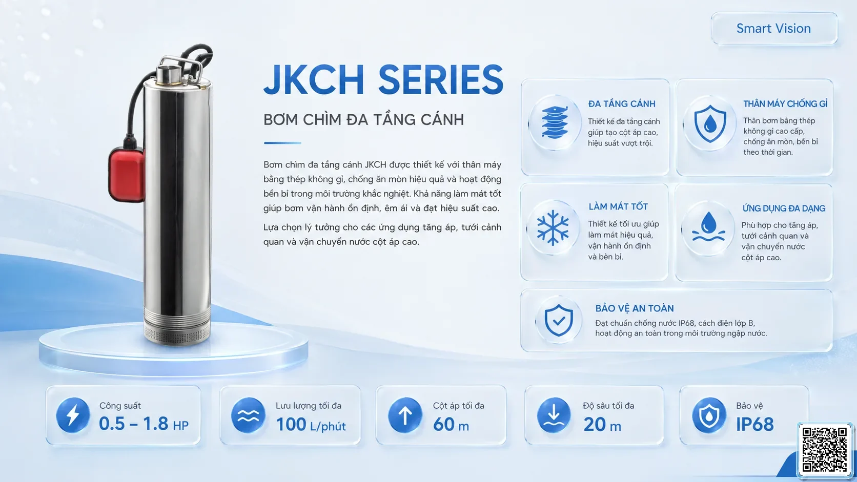 JKCH JKCH Series Multistage Submersible Pump Catalogue Taiwan Pumps, Bơm Đài Loan nhập khẩu