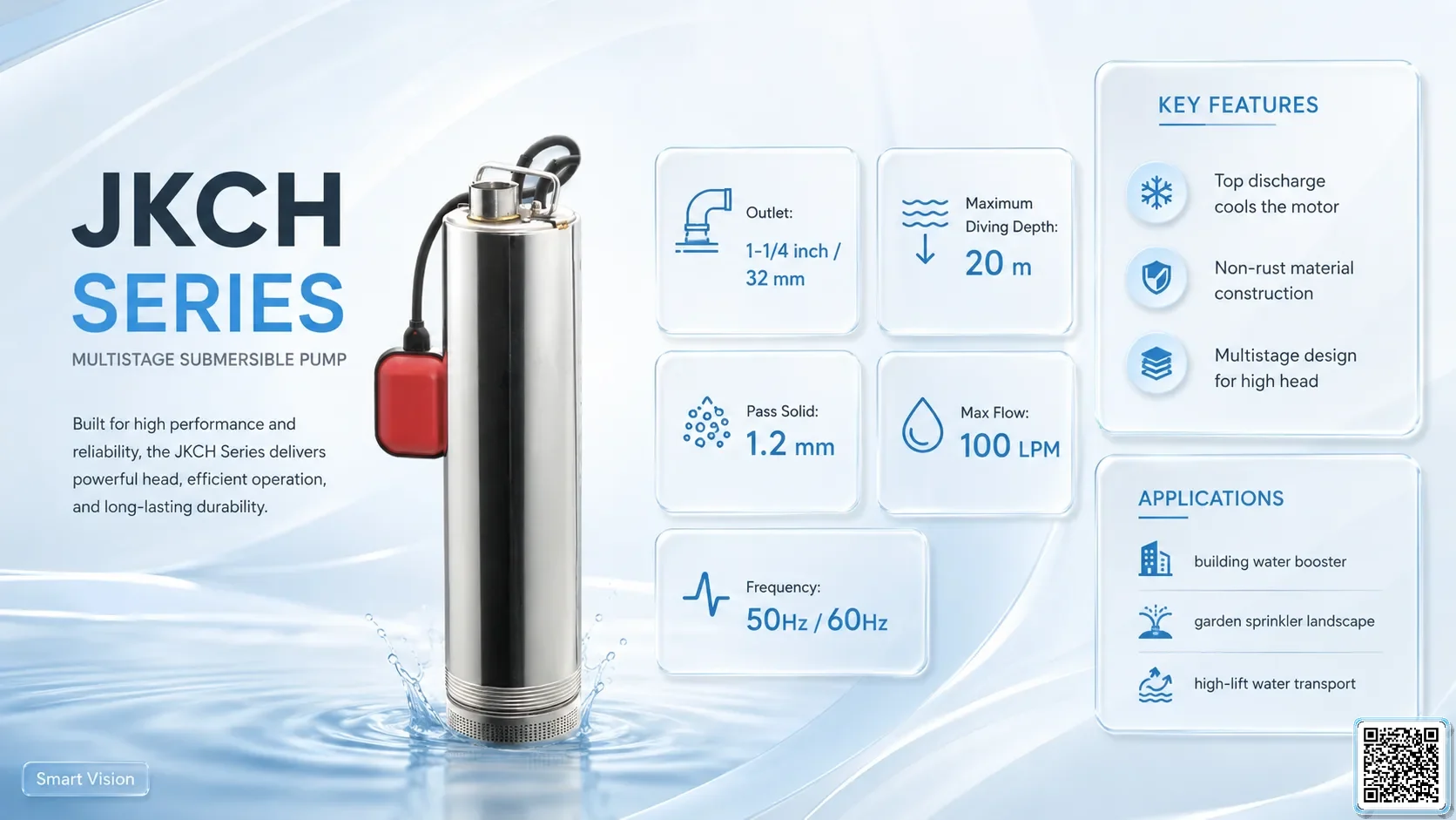 JKCH JKCH Series Multistage Submersible Pump Bơm Đài Loan - App Pumps
