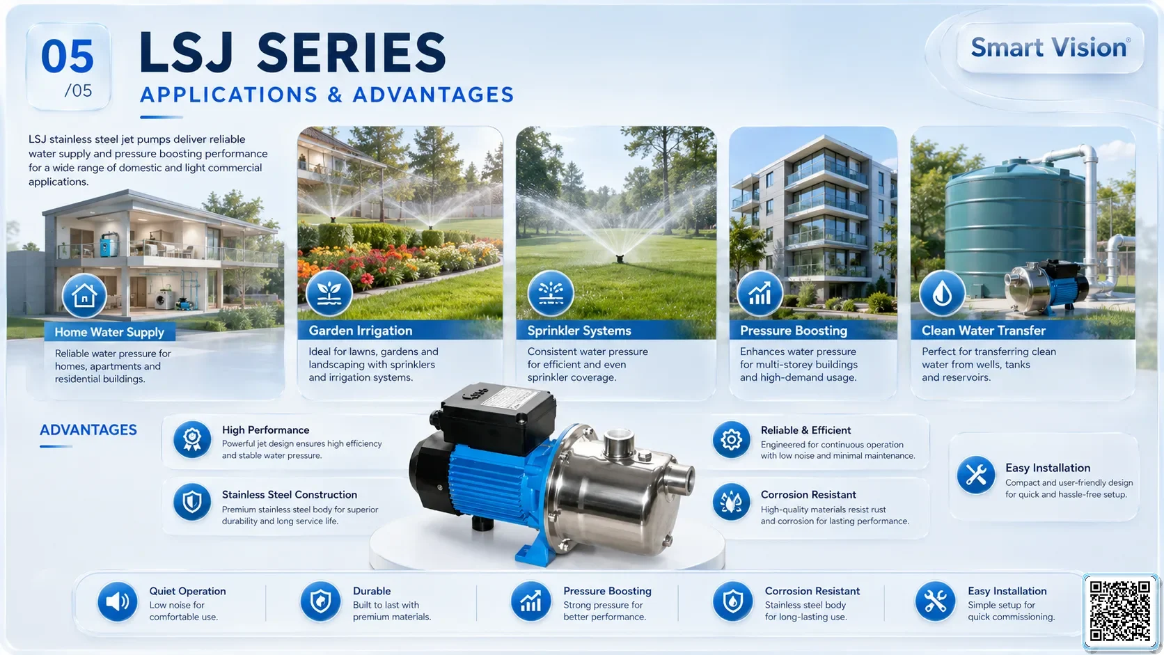 LSJ LSJ Series Stainless Steel Jet Pumps Bơm Đài Loan - App Pumps