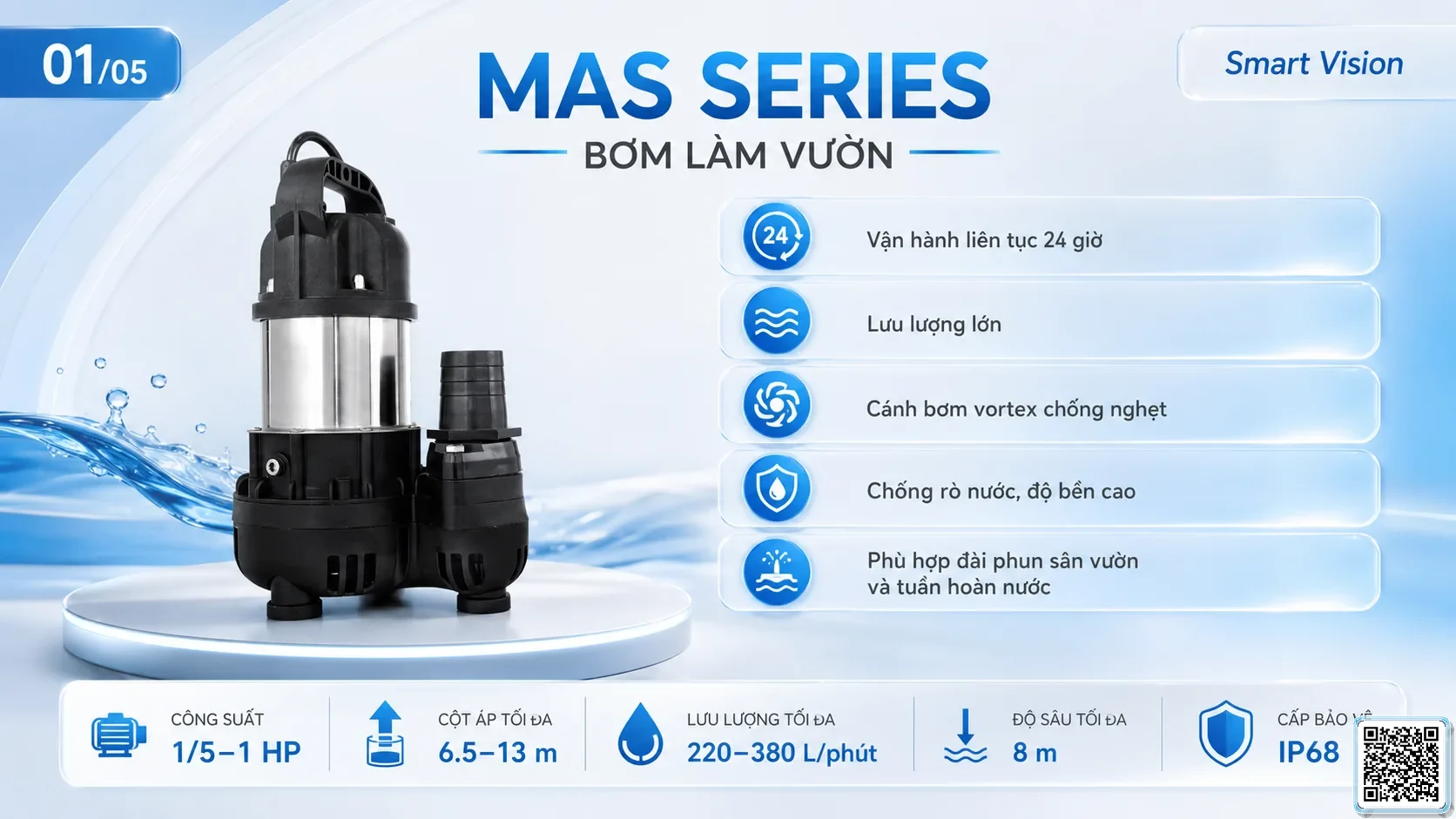 MAS MAS Series Gardening Pump Catalogue Taiwan Pumps, Bơm Đài Loan nhập khẩu