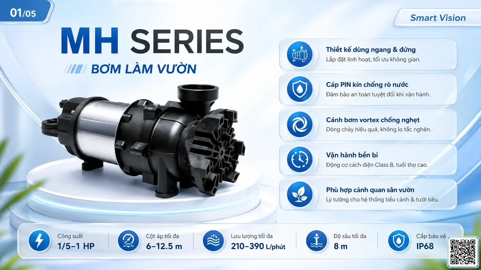 MH MH Series Gardening Pump Catalogue Taiwan Pumps, Bơm Đài Loan nhập khẩu