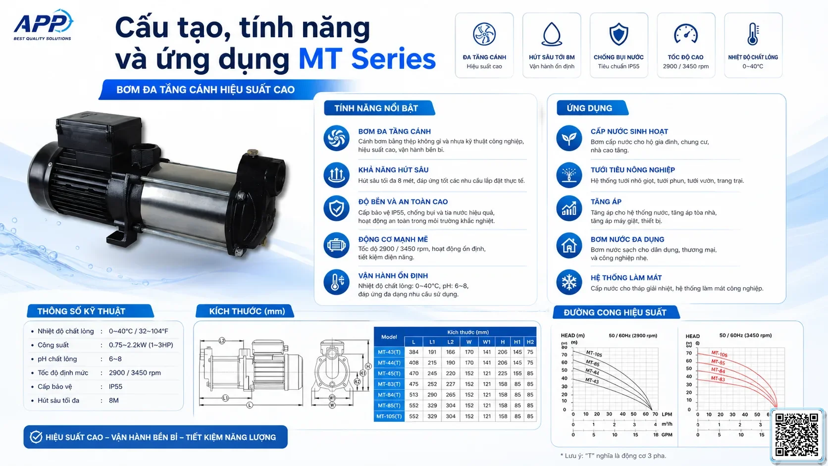 MT MT Series Multistage Centrifugal Pumps Catalogue Taiwan Pumps, Bơm Đài Loan nhập khẩu