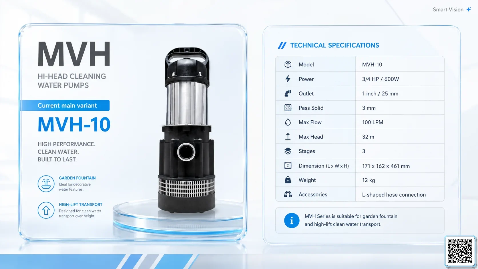MVH MVH Series Hi-head Clean Water Pump Bơm Đài Loan - App Pumps