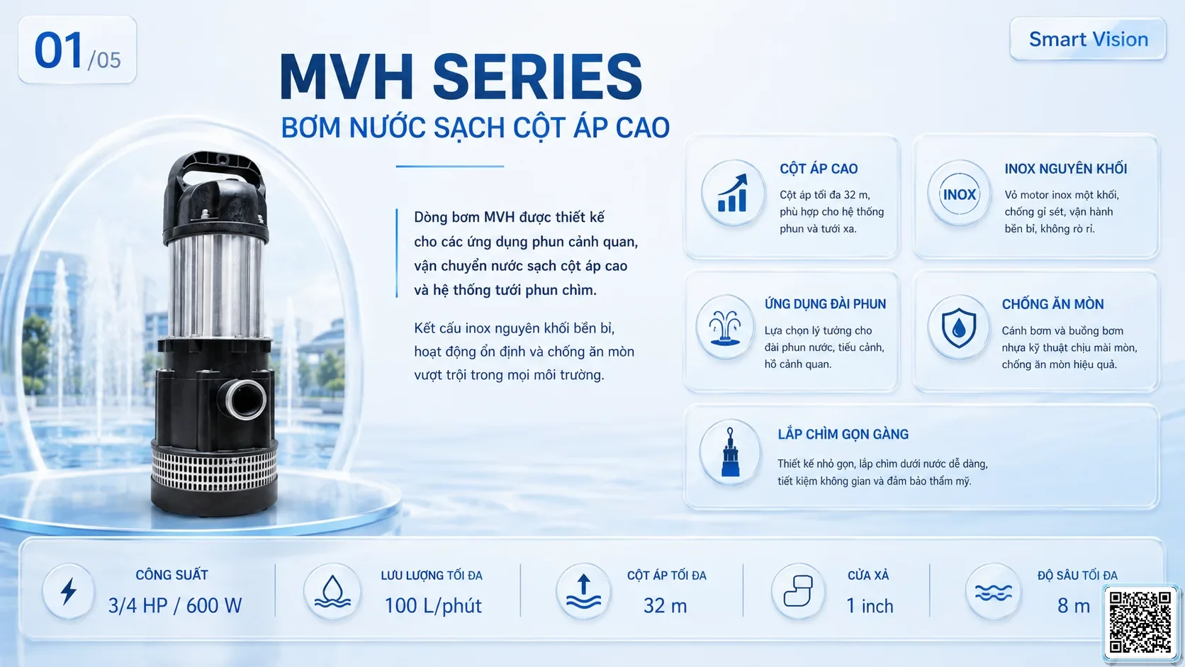 MVH MVH Series Hi-head Clean Water Pump Catalogue Taiwan Pumps, Bơm Đài Loan nhập khẩu