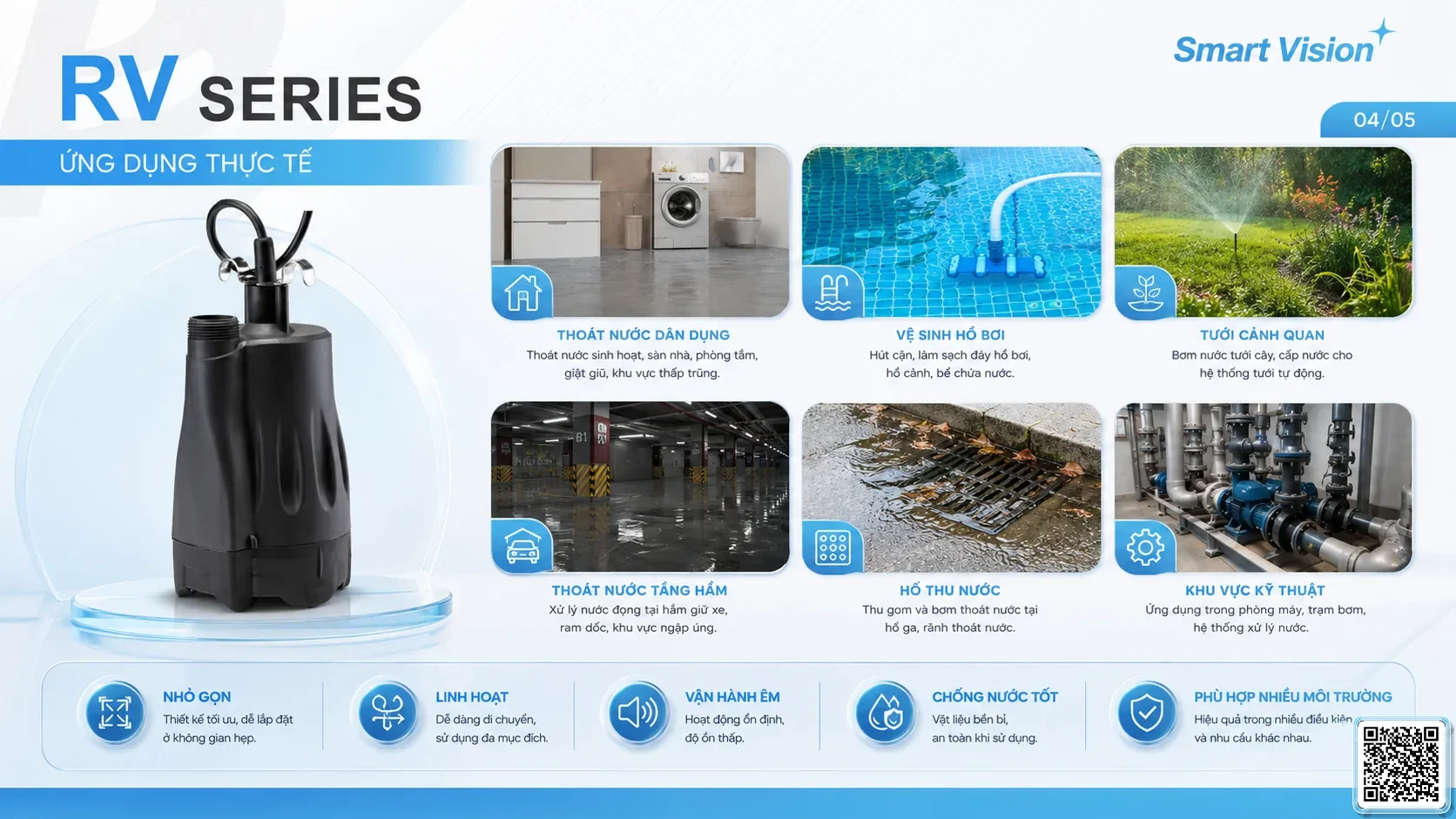RV APP Taiwan pump image for fountain, drainage and water show applications