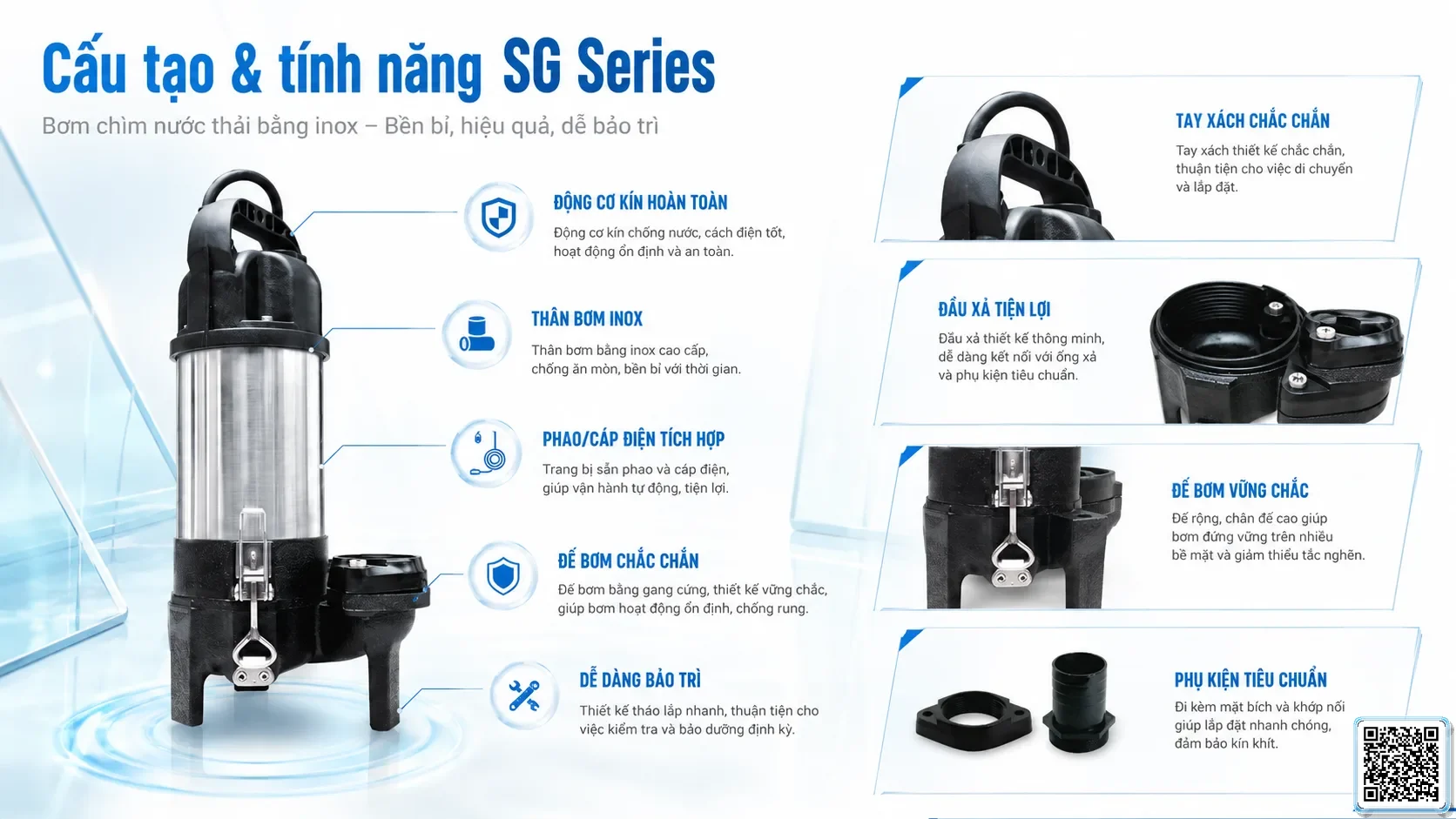 SG SG Series Sewage Pumps Catalogue Taiwan Pumps, Bơm Đài Loan nhập khẩu