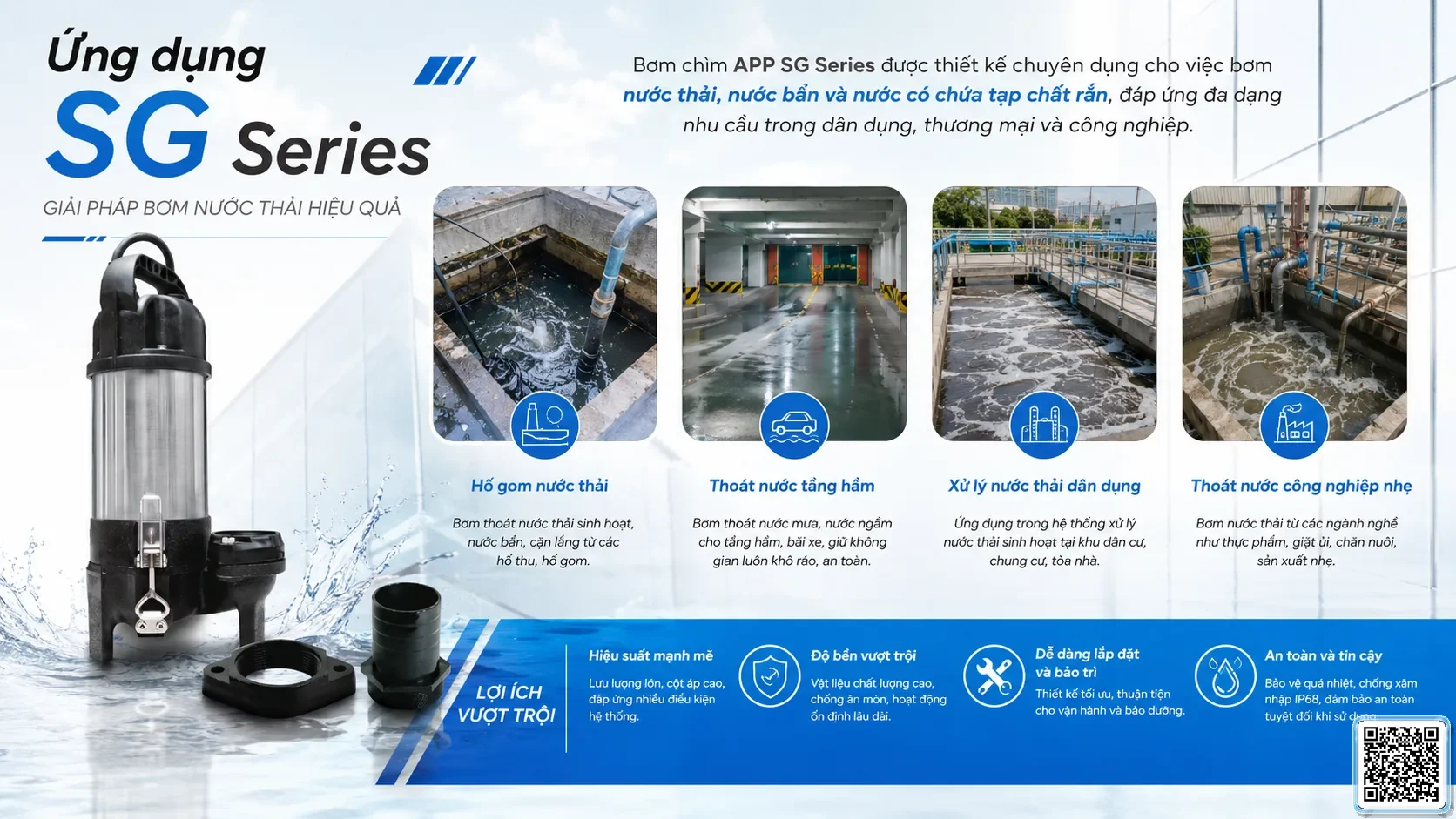 SG SG Series Sewage Pumps Catalogue Taiwan Pumps, Bơm Đài Loan nhập khẩu