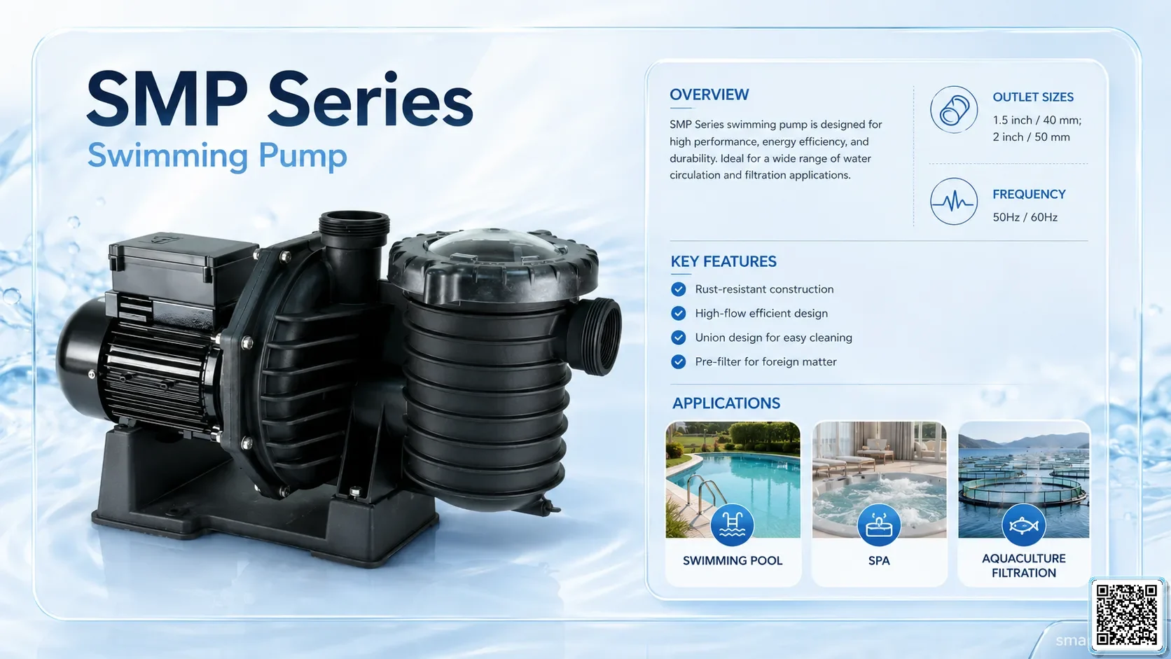 SMP SMP Series Swimming Pump Bơm Đài Loan - App Pumps