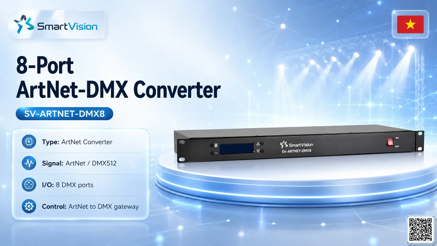 SV-ARTNET-DMX8 SV-ARTNET-DMX8 8-Port ArtNet-DMX Converter DMX Controller, DMX fountain, DMX Nozzle, DMX Pumps, DMX software, DMX Lighting SV-ARTNET-DMX8 SV-ARTNET-DMX8 8-Port ArtNet-DMX Converter DMX Controller, DMX fountain, DMX Nozzle, DMX Pumps, DMX software, DMX Lighting