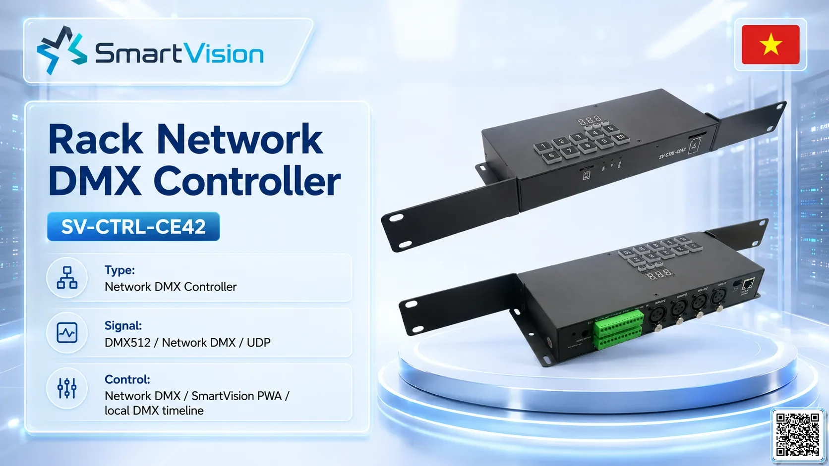 SV-CTRL-CE42 SV-CTRL-CE42 Rack Network DMX Controller DMX Controller, DMX fountain, DMX Nozzle, DMX Pumps, DMX software, DMX Lighting
