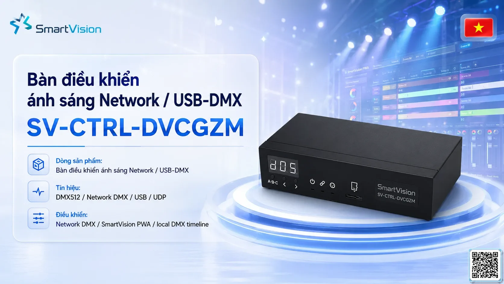 SV-CTRL-DVCGZM SV-CTRL-DVCGZM Network / USB-DMX Lighting Console Bộ điều khiển DMX, Nhạc nước DMX, Đèn DMX, Bơm DMX, hệ thống ánh sáng DMX