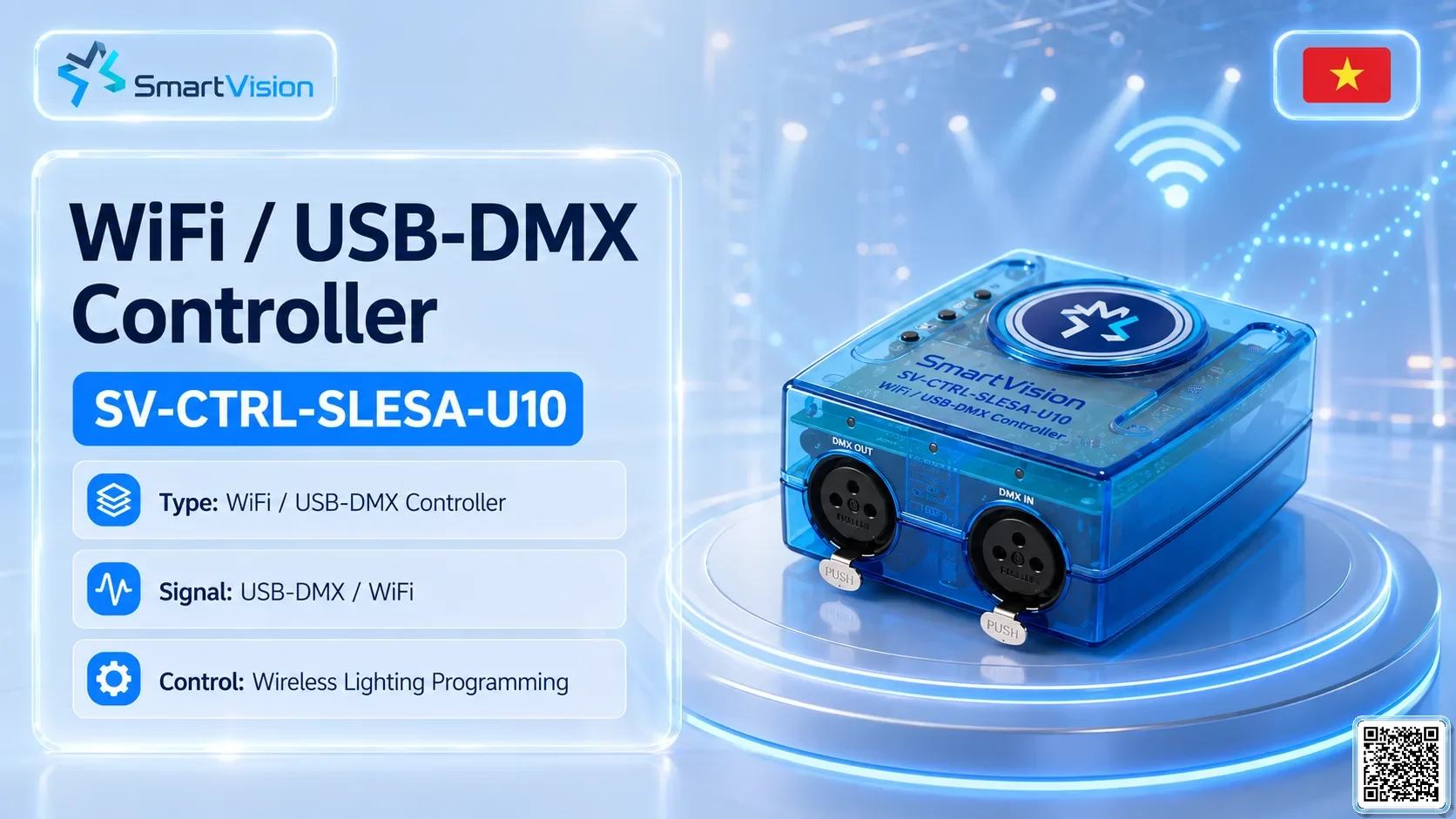 SV-CTRL-SLESA-U10 WiFi / USB-DMX Controller