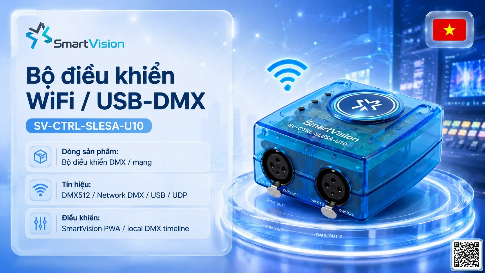 SV-CTRL-SLESA-U10 SV-CTRL-SLESA-U10 WiFi / USB-DMX Controller Bộ điều khiển DMX, Nhạc nước DMX, Đèn DMX, Bơm DMX, hệ thống ánh sáng DMX SV-CTRL-SLESA-U10 SV-CTRL-SLESA-U10 WiFi / USB-DMX Controller Bộ điều khiển DMX, Nhạc nước DMX, Đèn DMX, Bơm DMX, hệ thống ánh sáng DMX