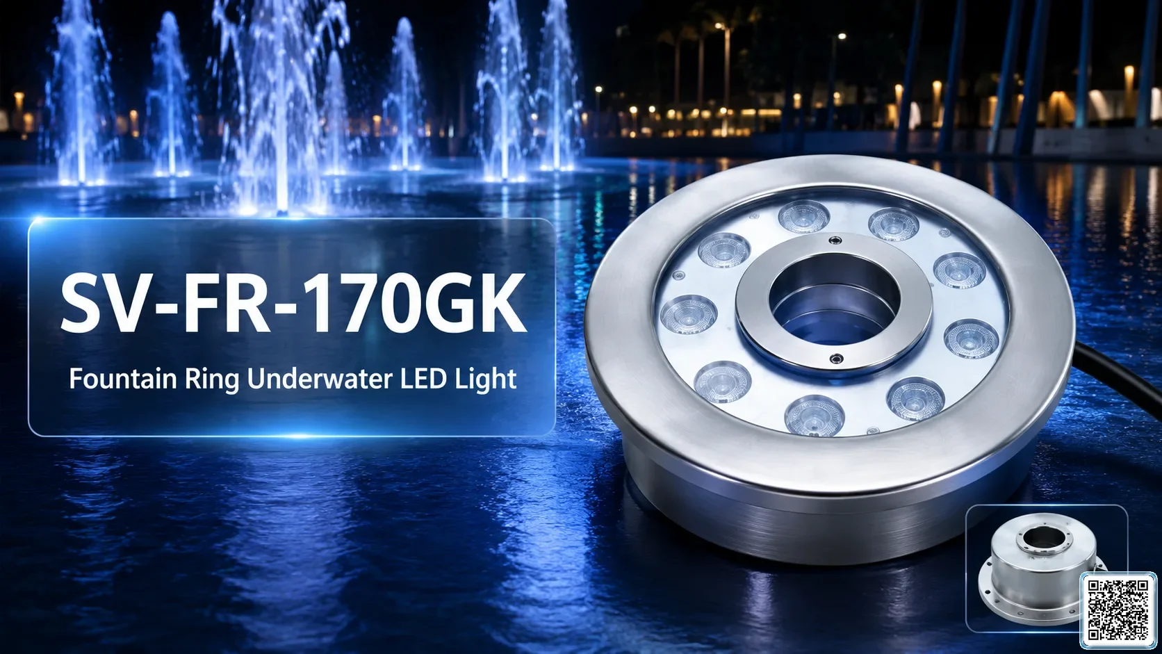 SV-FR-170GK Fountain Ring Underwater LED Light