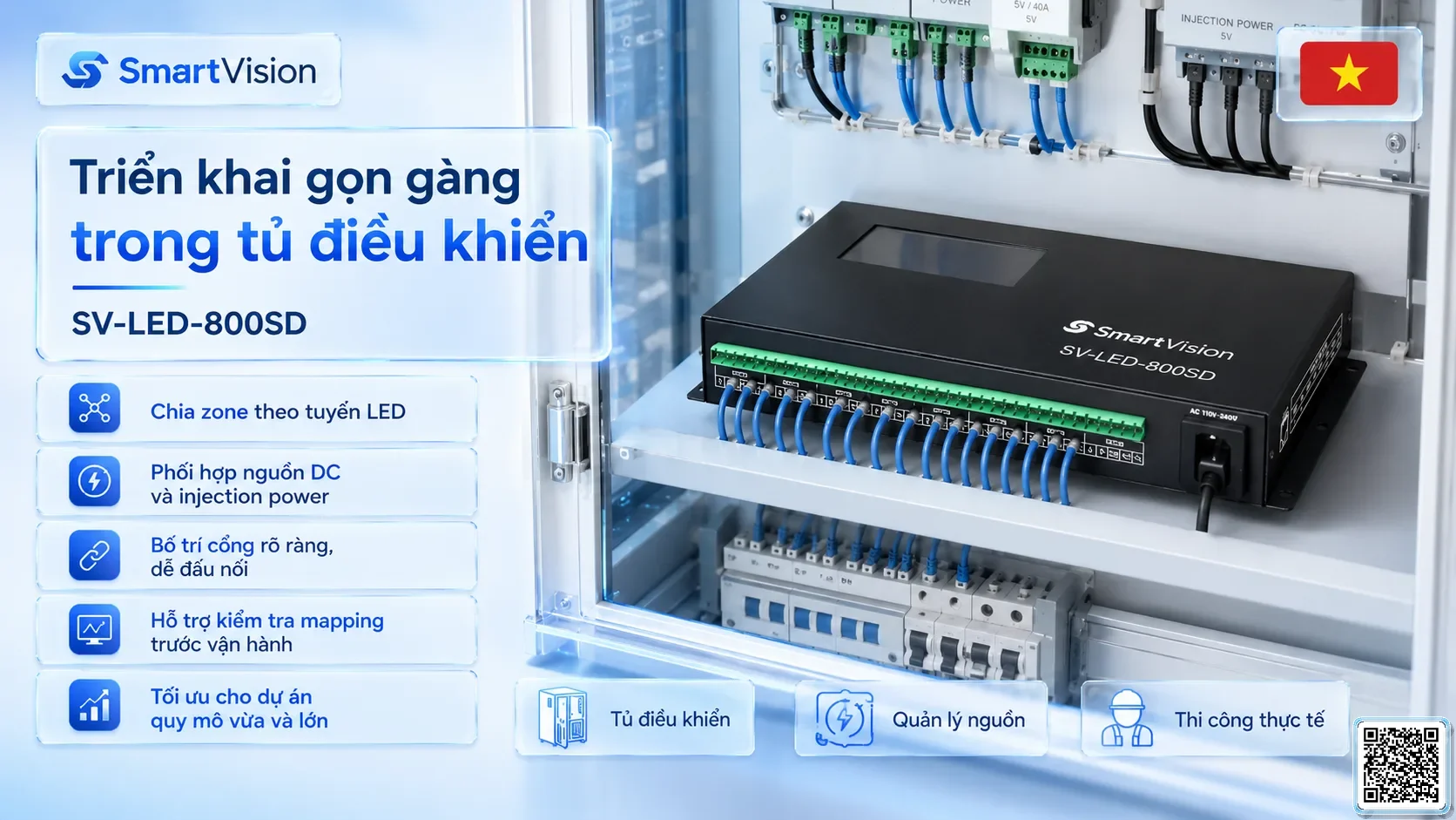 SV-LED-800SD SV-LED-800SD 2-in-1 LED Controller Bộ điều khiển DMX, Nhạc nước DMX, Đèn DMX, Bơm DMX, hệ thống ánh sáng DMX
