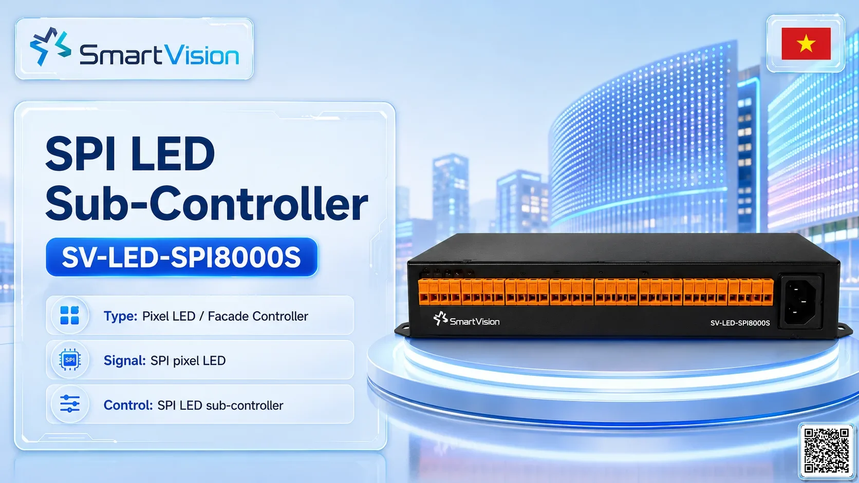 SV-LED-SPI8000S SV-LED-SPI8000S SPI LED Sub-Controller DMX Controller, DMX fountain, DMX Nozzle, DMX Pumps, DMX software, DMX Lighting