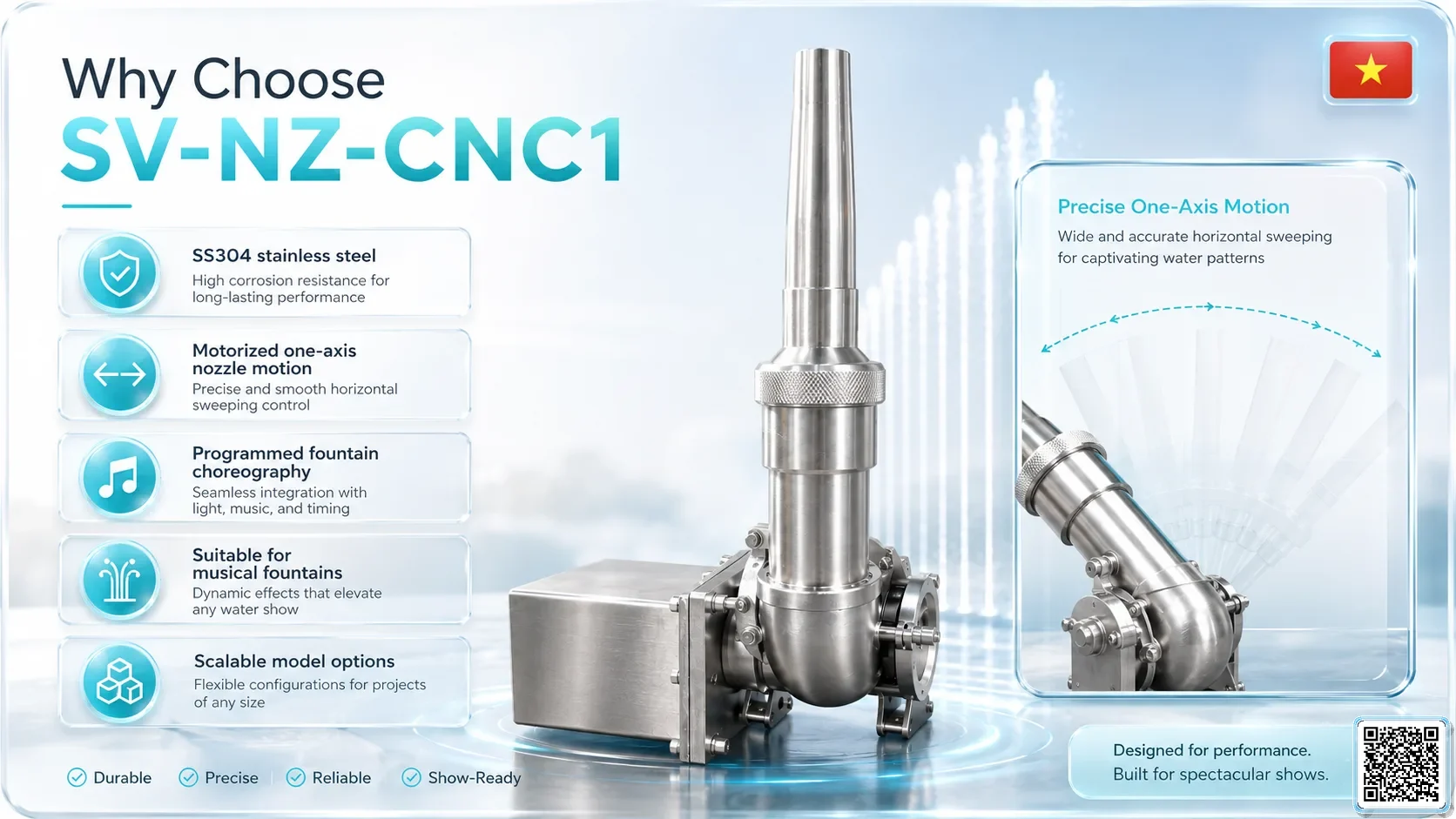 SV-NZ-CNC1 SV-NZ-CNC1 One Dimensional CNC Nozzle Catalogue Nozzle - fountain nozzle - fountain equipments