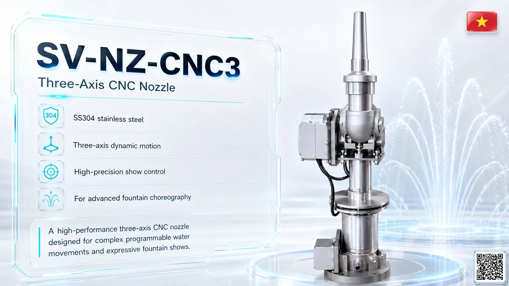 SV-NZ-CNC3 SV-NZ-CNC3 Three-Axis CNC Nozzle Catalogue Nozzle - fountain nozzle - fountain equipments