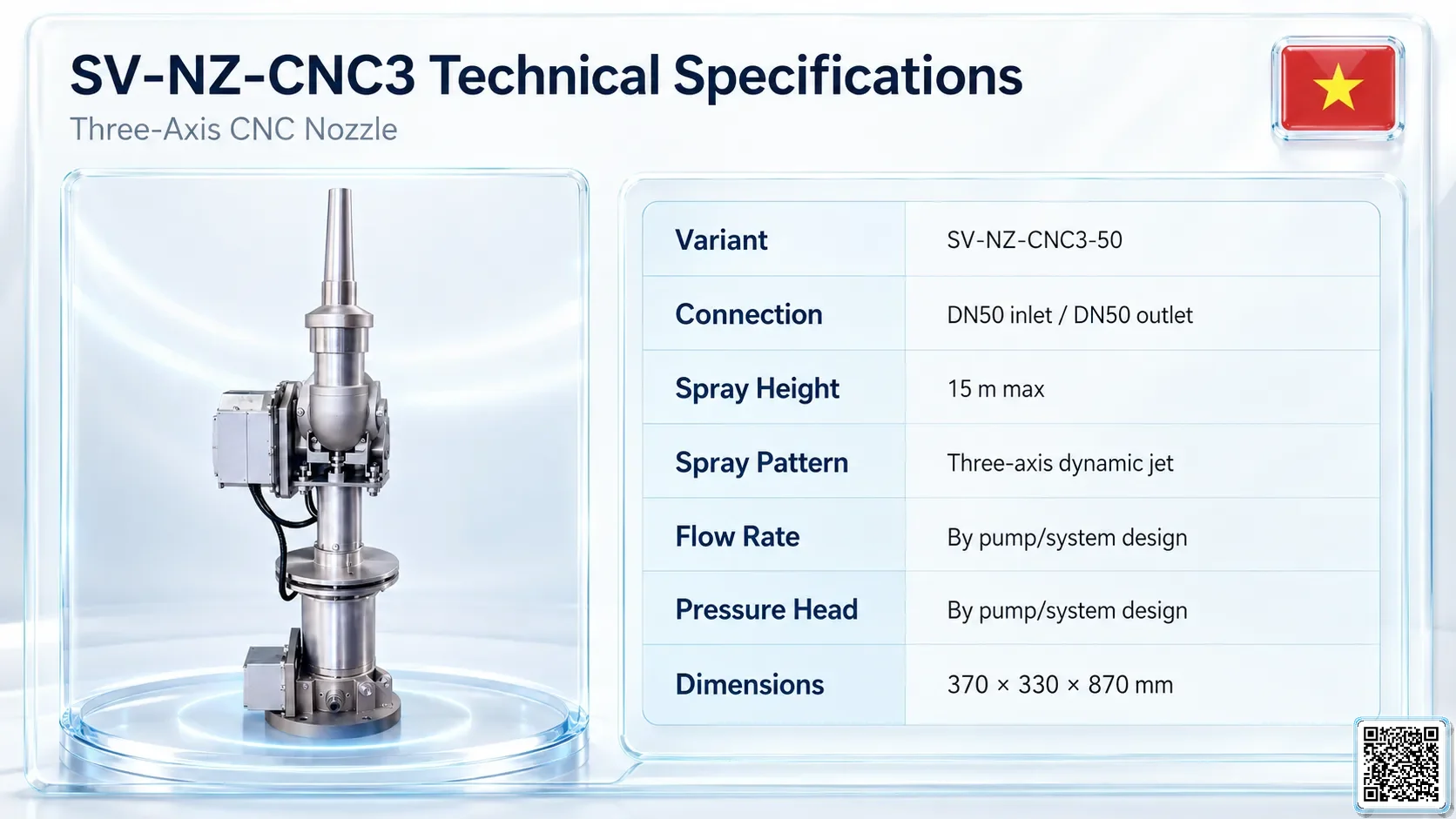 SV-NZ-CNC3 SV-NZ-CNC3 Three-Axis CNC Nozzle Catalogue Nozzle - fountain nozzle - fountain equipments