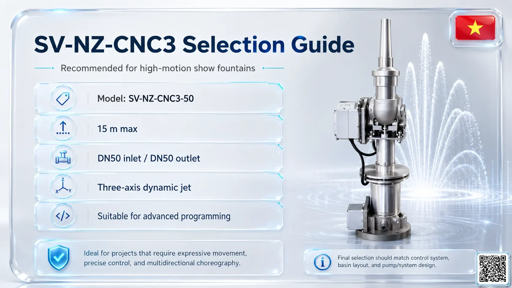 SV-NZ-CNC3 SV-NZ-CNC3 Three-Axis CNC Nozzle Catalogue Nozzle - fountain nozzle - fountain equipments