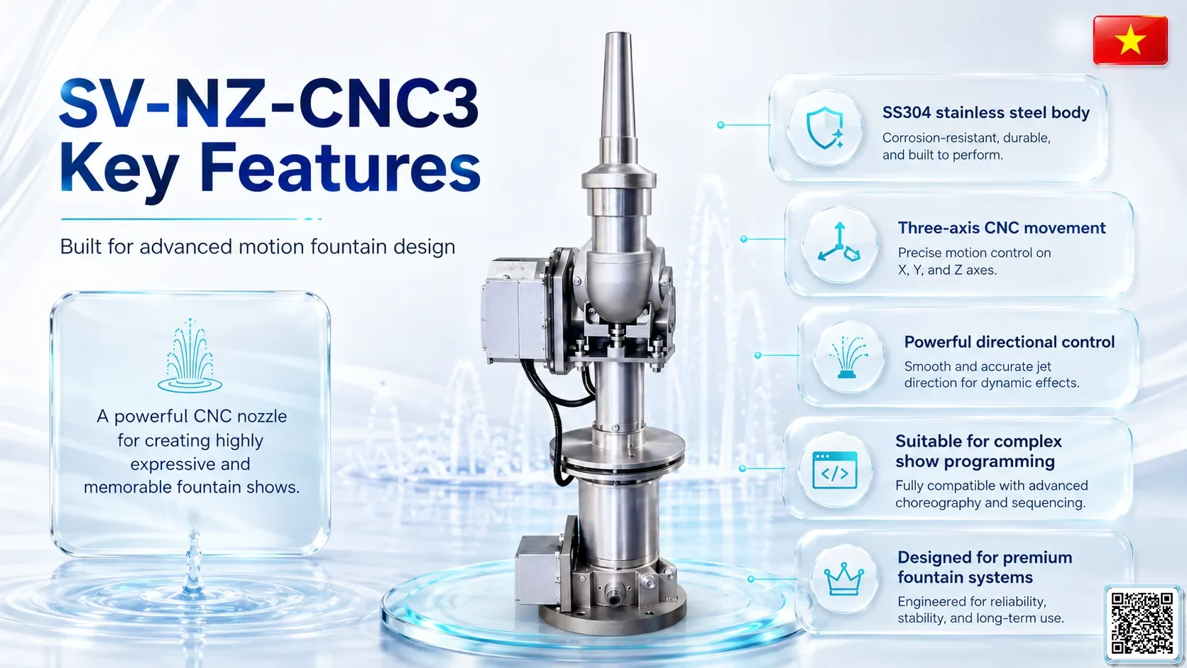 SV-NZ-CNC3 SV-NZ-CNC3 Three-Axis CNC Nozzle Catalogue Nozzle - fountain nozzle - fountain equipments
