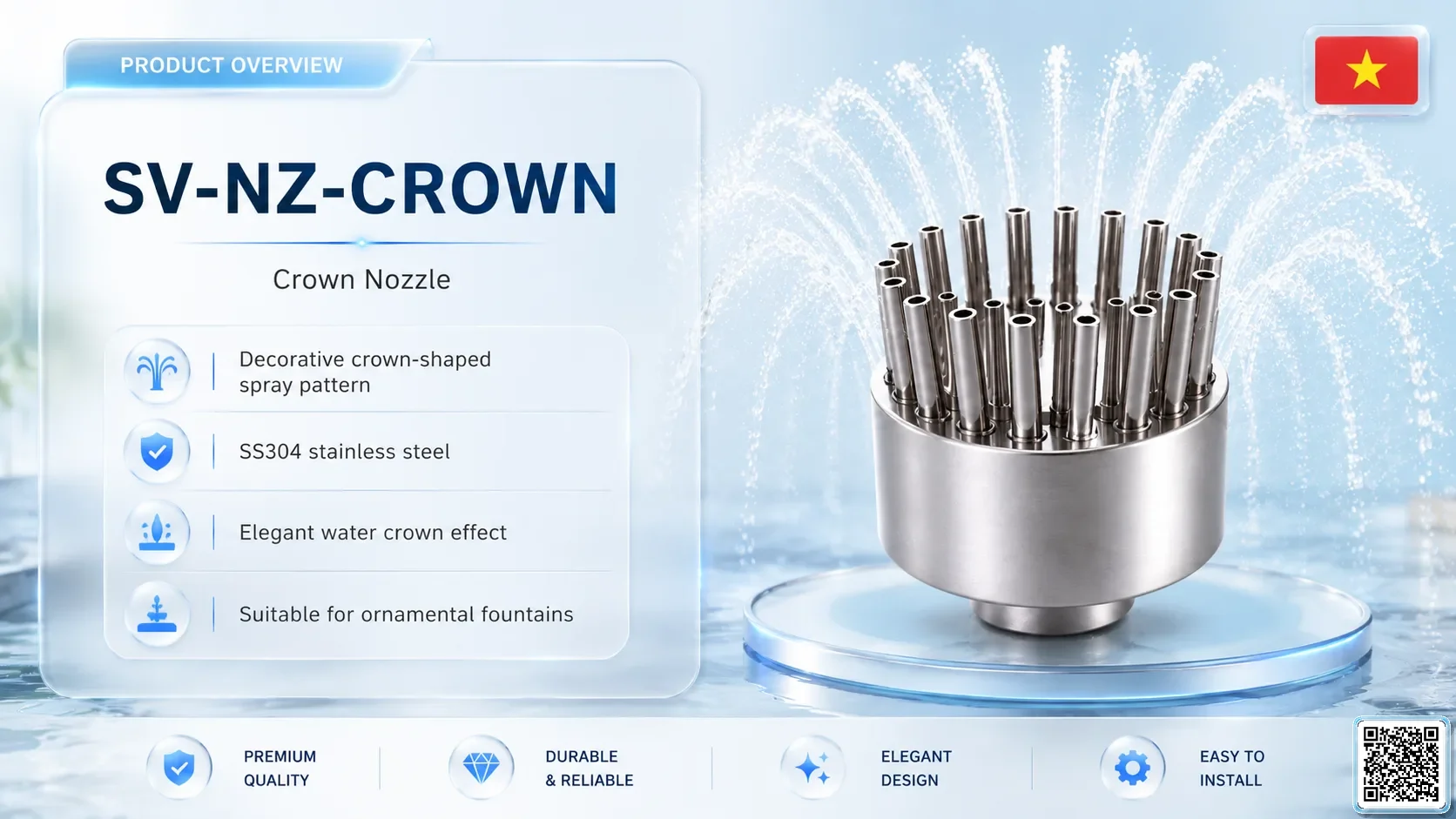 SV-NZ-CROWN SV-NZ-CROWN Crown Nozzle Catalogue Nozzle - fountain nozzle - fountain equipments