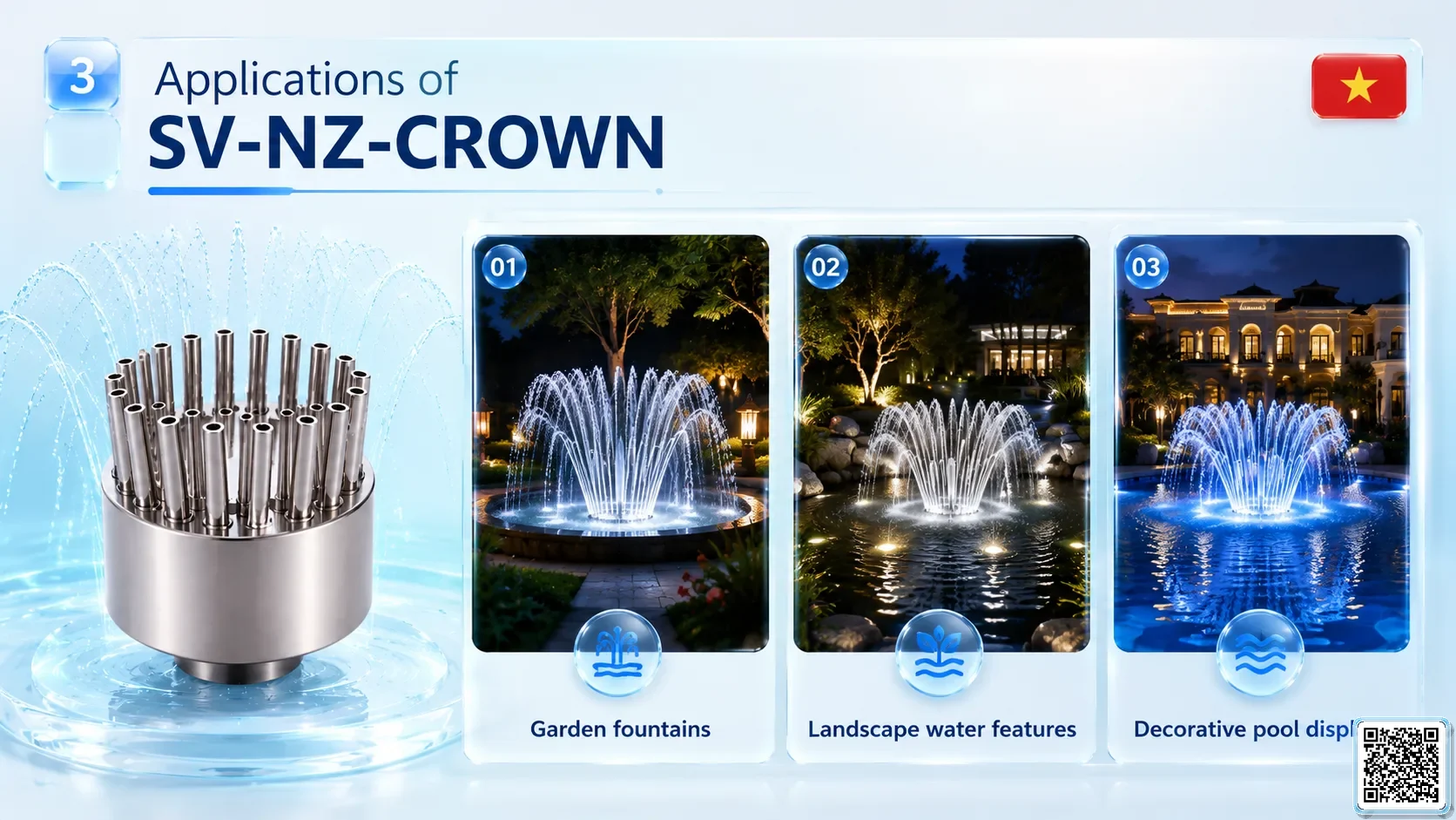 SV-NZ-CROWN SV-NZ-CROWN Crown Nozzle Catalogue Nozzle - fountain nozzle - fountain equipments