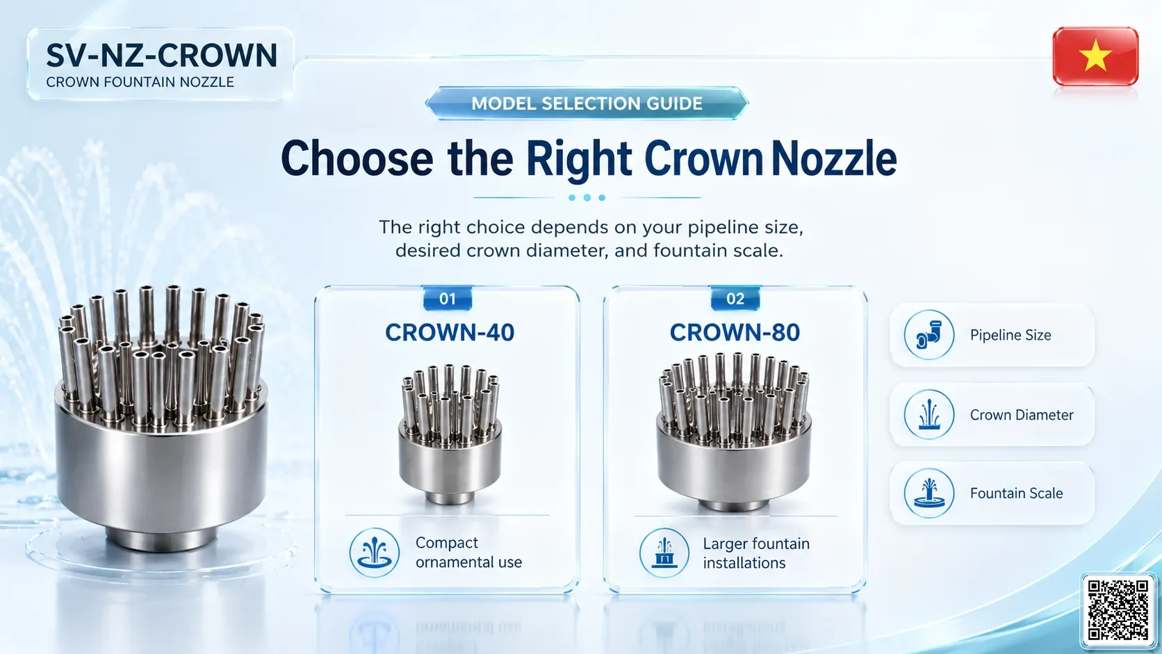 SV-NZ-CROWN SV-NZ-CROWN Crown Nozzle Catalogue Nozzle - fountain nozzle - fountain equipments