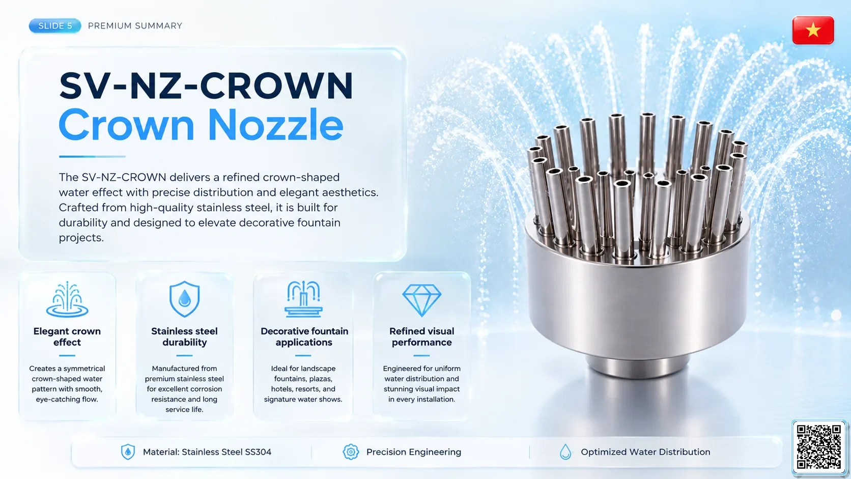 SV-NZ-CROWN SV-NZ-CROWN Crown Nozzle Catalogue Nozzle - fountain nozzle - fountain equipments