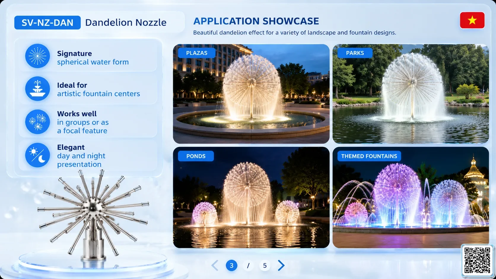 SV-NZ-DAN SV-NZ-DAN Dandelion Nozzle Catalogue Nozzle - fountain nozzle - fountain equipments