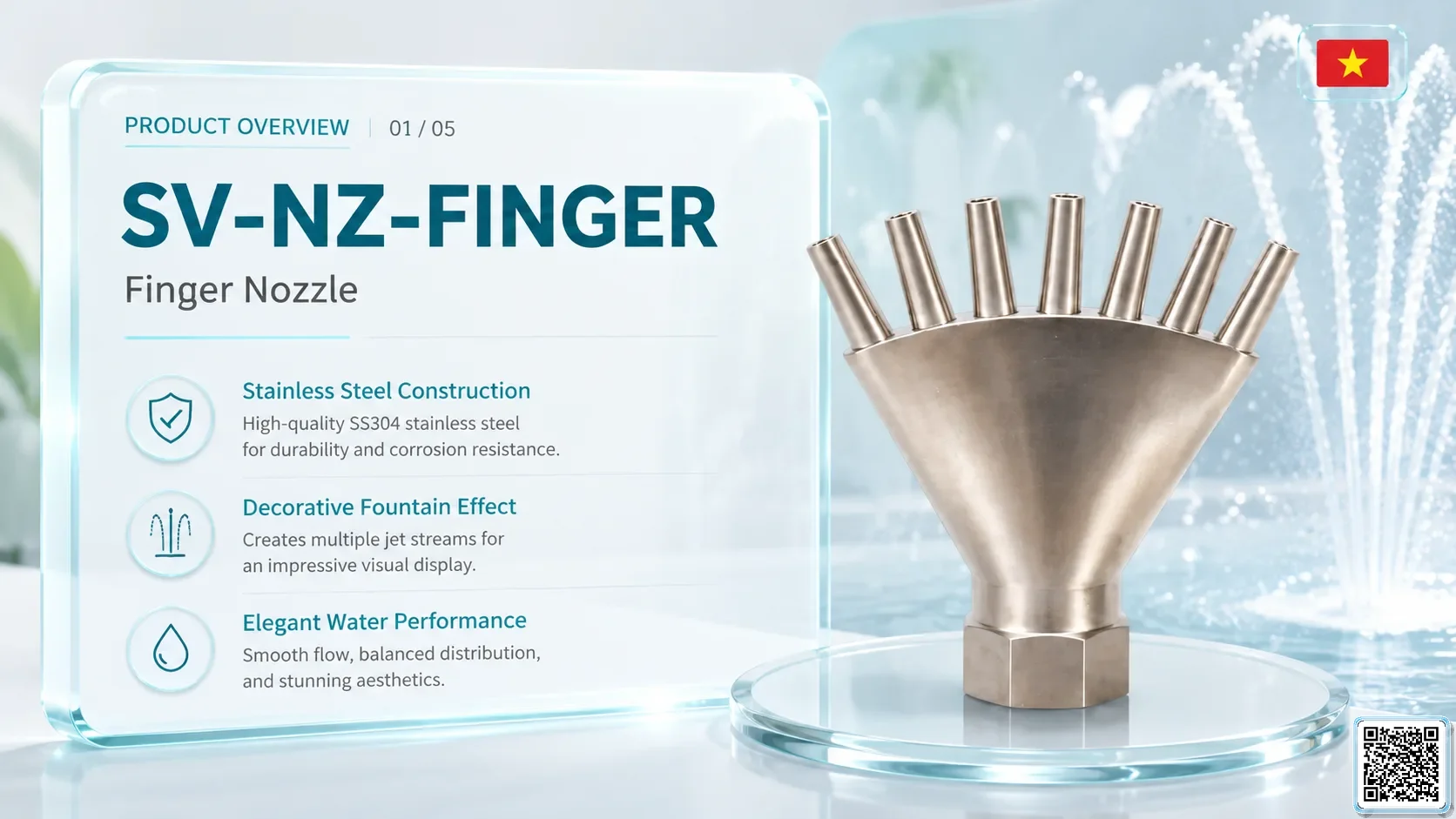 SV-NZ-FINGER SV-NZ-FINGER Finger Nozzle Catalogue Nozzle - fountain nozzle - fountain equipments