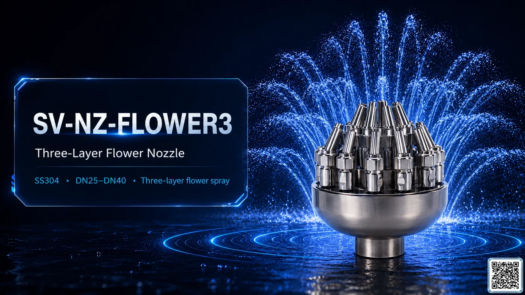 SV-NZ-FLOWER3 Three-Layer Flower Nozzle