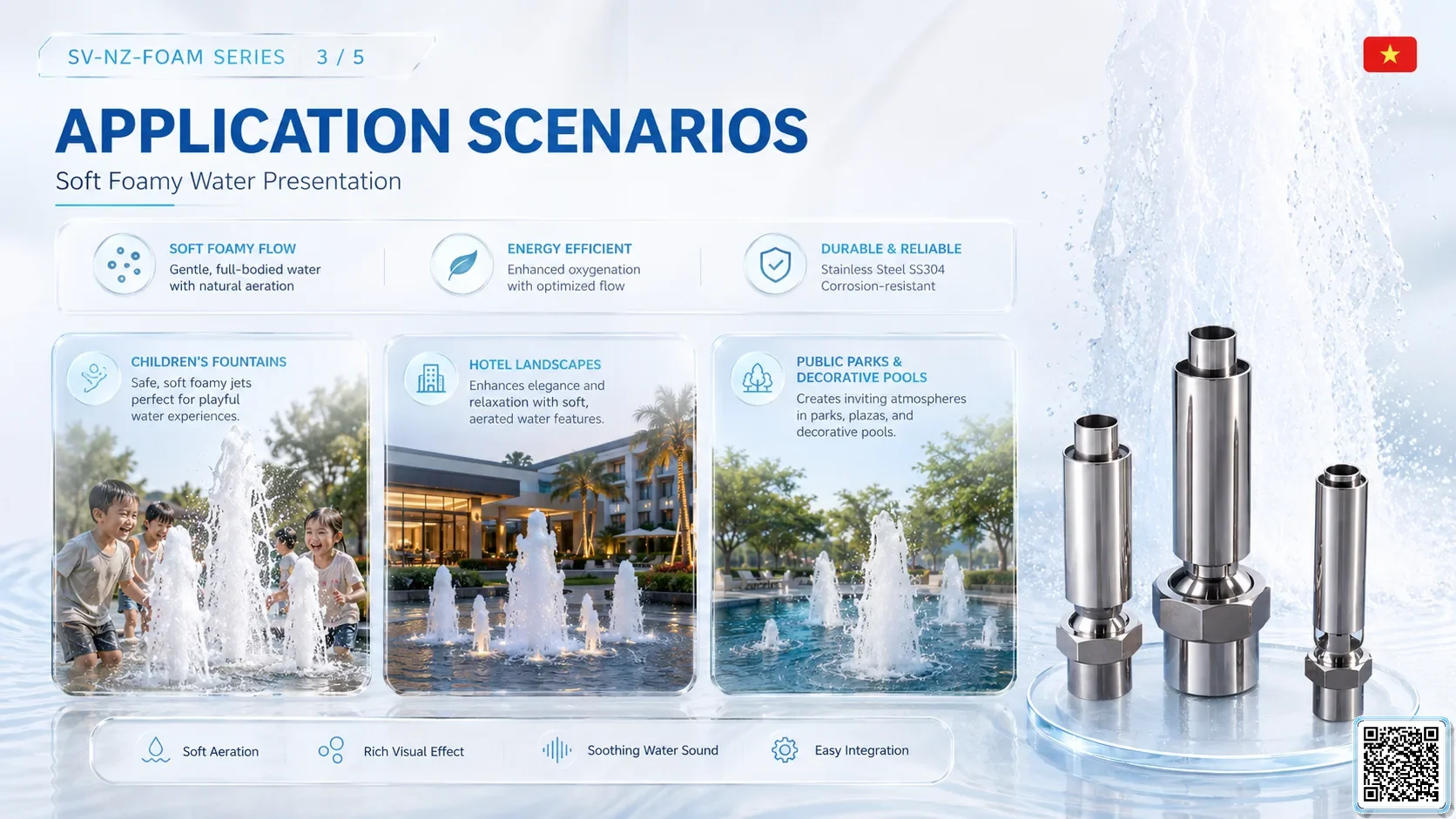 SV-NZ-FOAM SV-NZ-FOAM Foam Effect Nozzle Catalogue Nozzle - fountain nozzle - fountain equipments