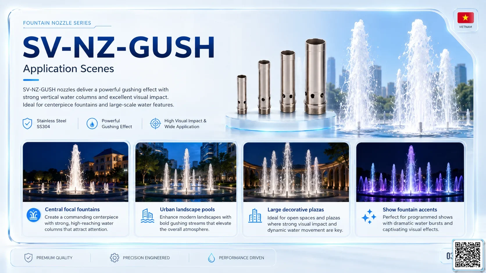 SV-NZ-GUSH SV-NZ-GUSH Gushing Nozzle Catalogue Nozzle - fountain nozzle - fountain equipments
