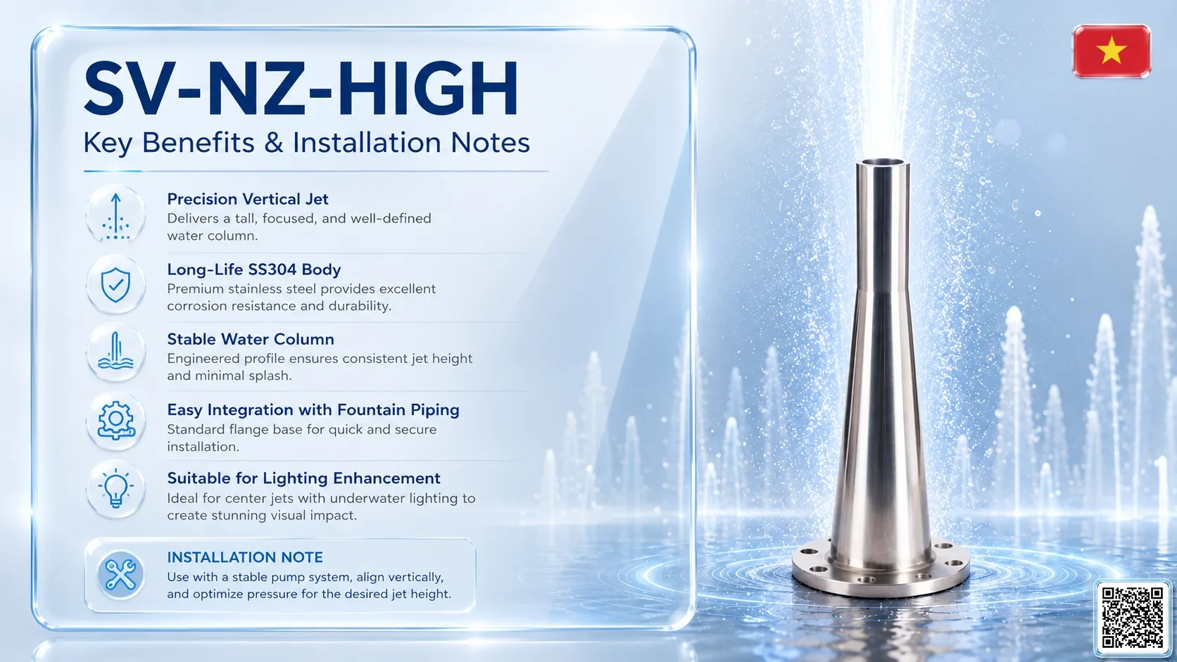 SV-NZ-HIGH SV-NZ-HIGH High Jet Nozzle Catalogue Nozzle - fountain nozzle - fountain equipments