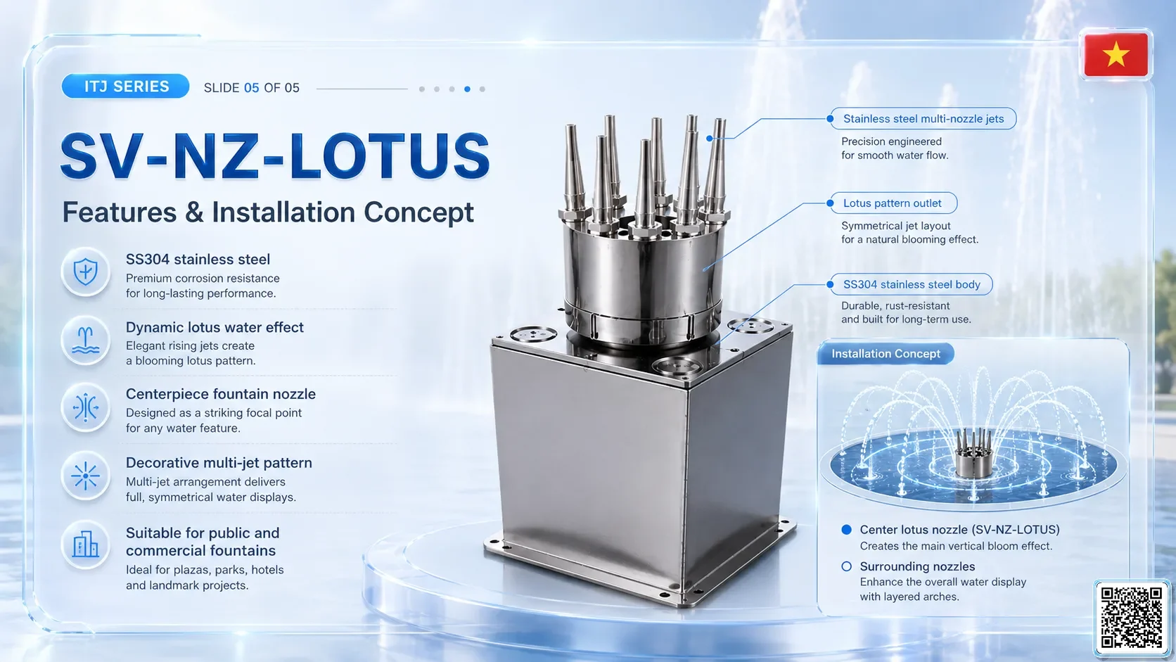 SV-NZ-LOTUS SV-NZ-LOTUS Dynamic Lotus Nozzle Catalogue Nozzle - fountain nozzle - fountain equipments